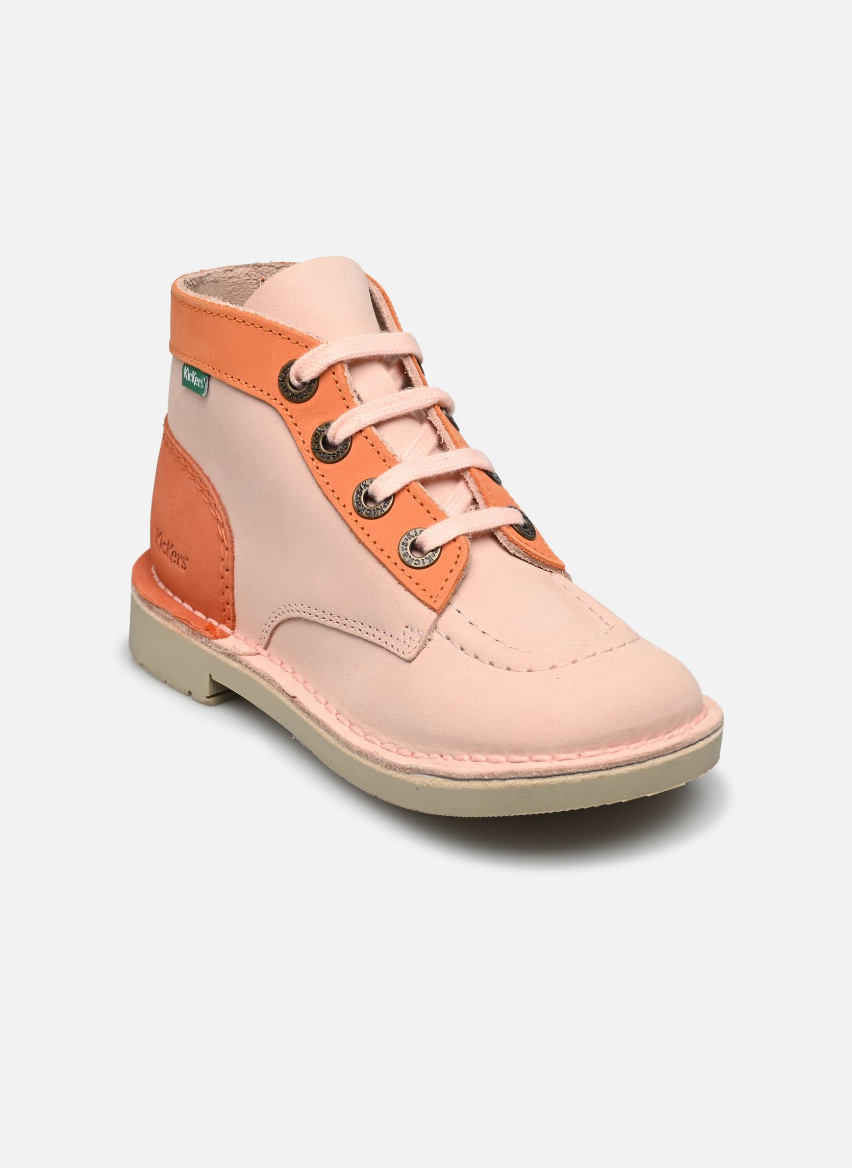 Stiefeletten / Ankle Boots KICK COL mädchen rosa Kickers Stiefeletten / Ankle Boots KICK COL mädchen rosa SAUMON ORANGE