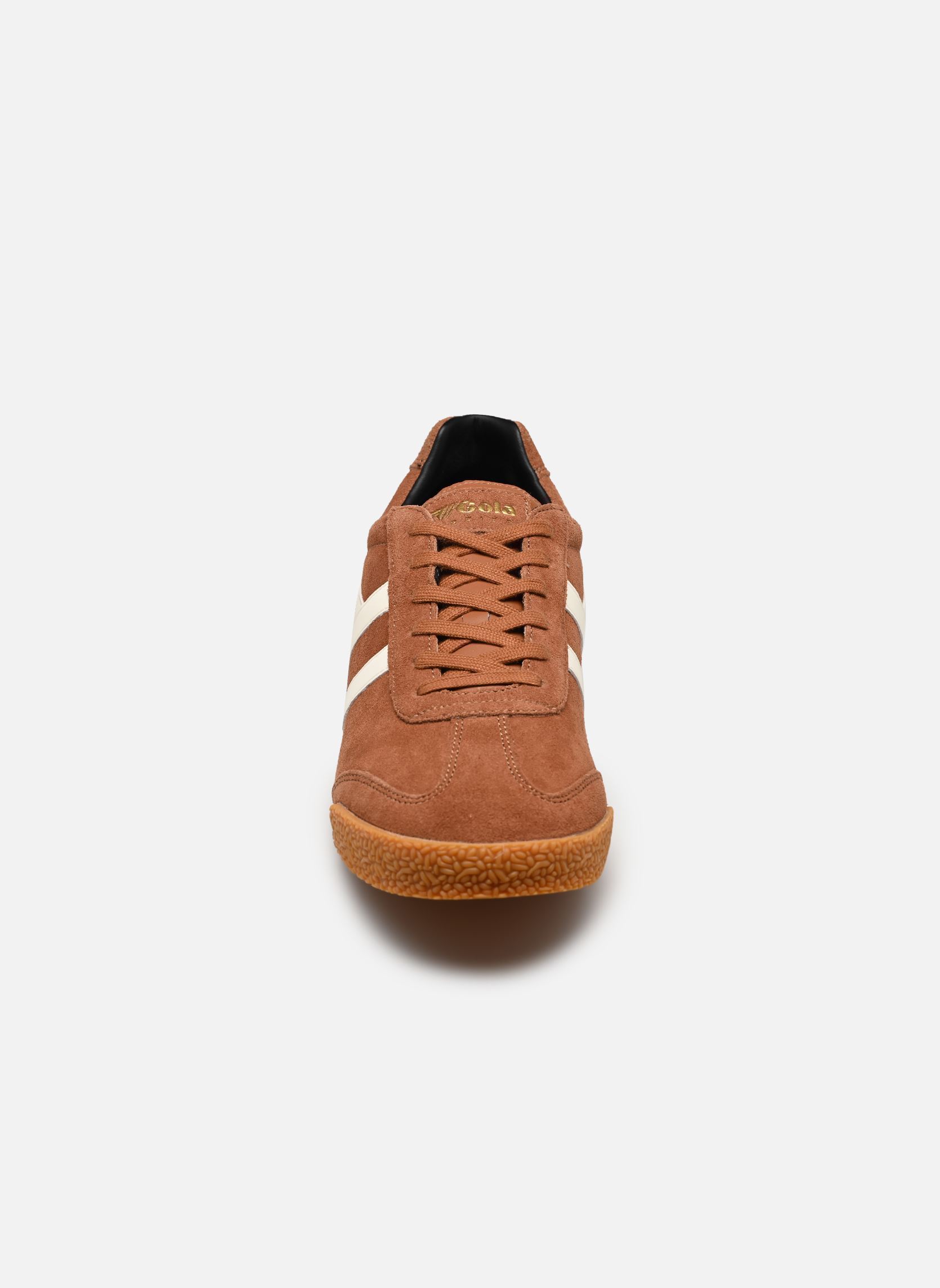 Niedrige Sneaker Harrier Suede herren braun Gola Niedrige Sneaker Harrier Suede herren braun UMBER/OFF WHITE/BLACK