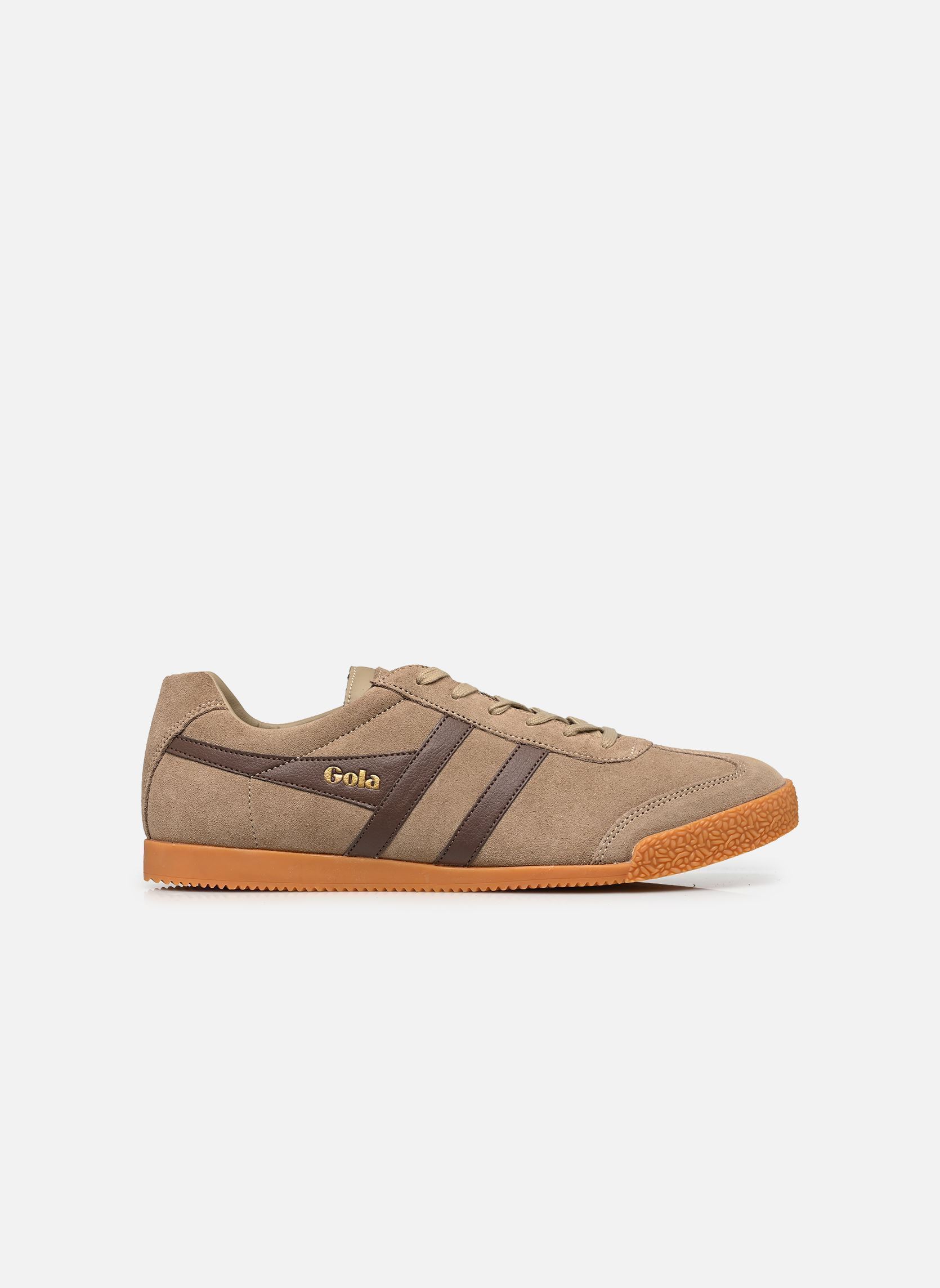 Niedrige Sneaker Harrier Suede herren beige Gola Niedrige Sneaker Harrier Suede herren beige CAPPUCCINO/ROOT
