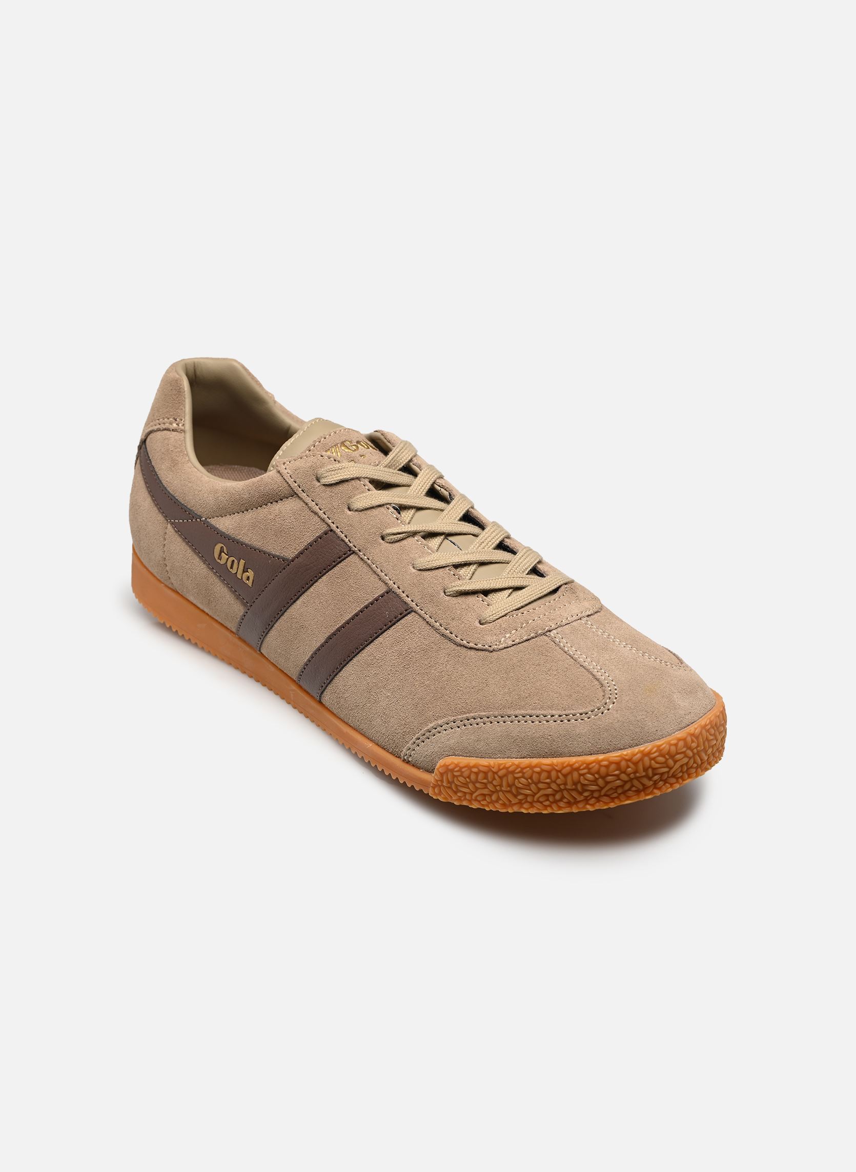 Niedrige Sneaker Harrier Suede herren beige Gola Niedrige Sneaker Harrier Suede herren beige CAPPUCCINO/ROOT