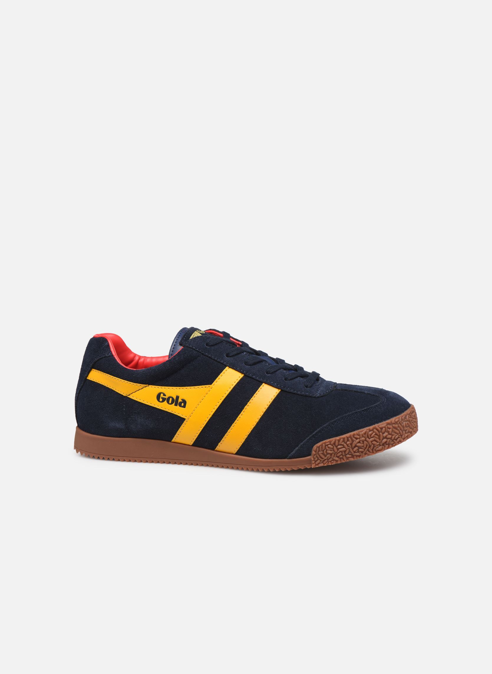 Niedrige Sneaker Harrier Suede herren blau Gola Niedrige Sneaker Harrier Suede herren blau NAVY-SUN-RED