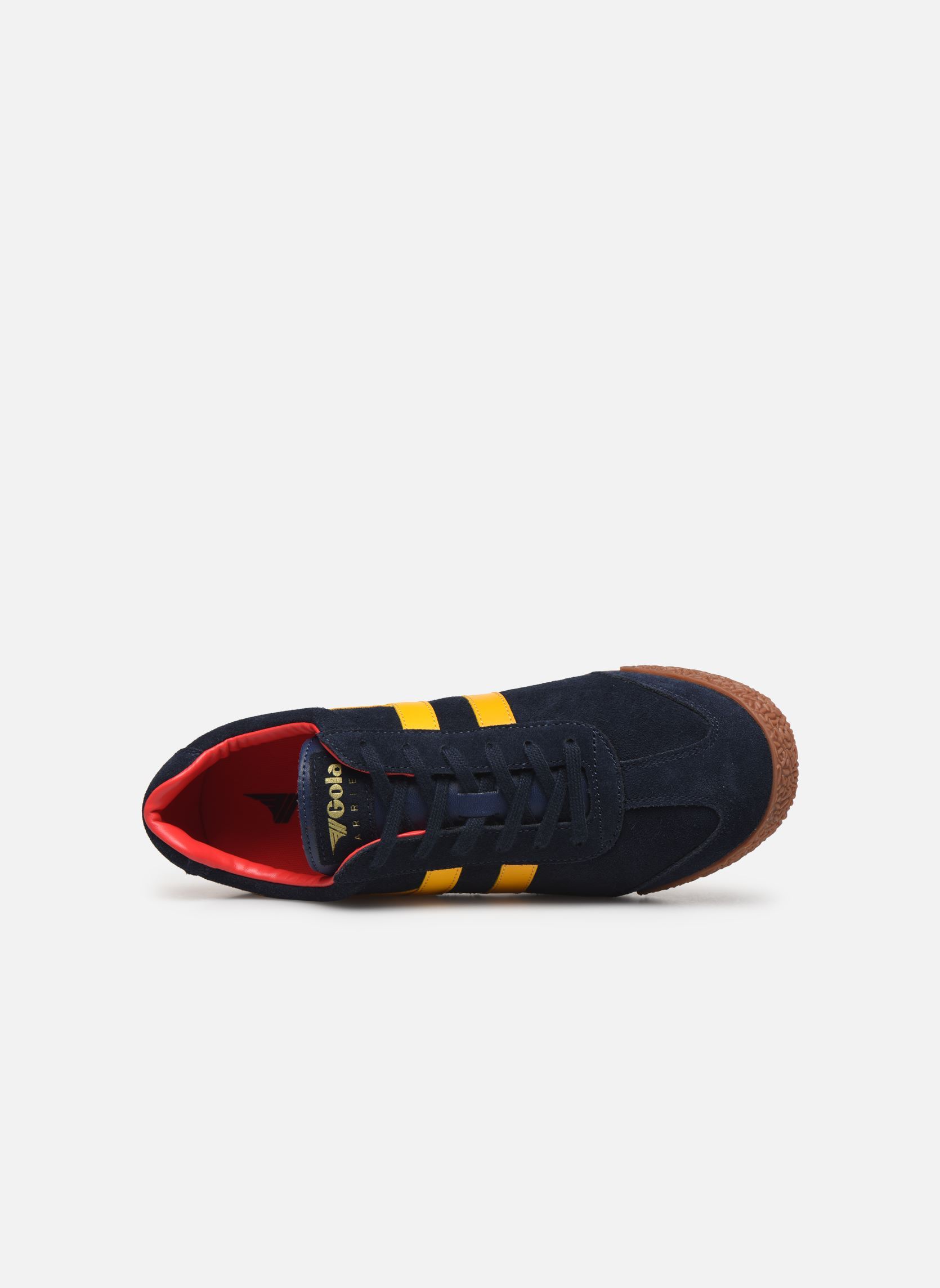 Niedrige Sneaker Harrier Suede herren blau Gola Niedrige Sneaker Harrier Suede herren blau NAVY-SUN-RED