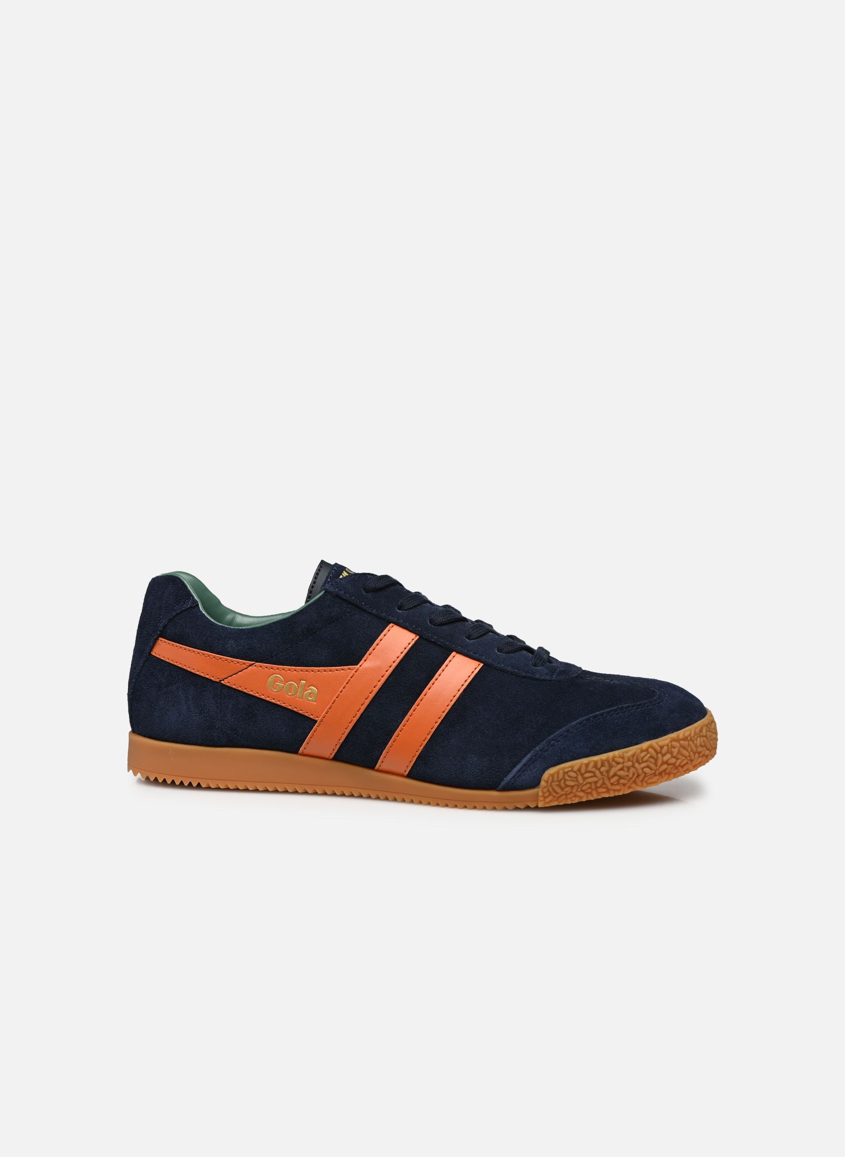 Niedrige Sneaker Harrier Suede herren blau Gola Niedrige Sneaker Harrier Suede herren blau NAVY/MOODY ORANGE/SAGE