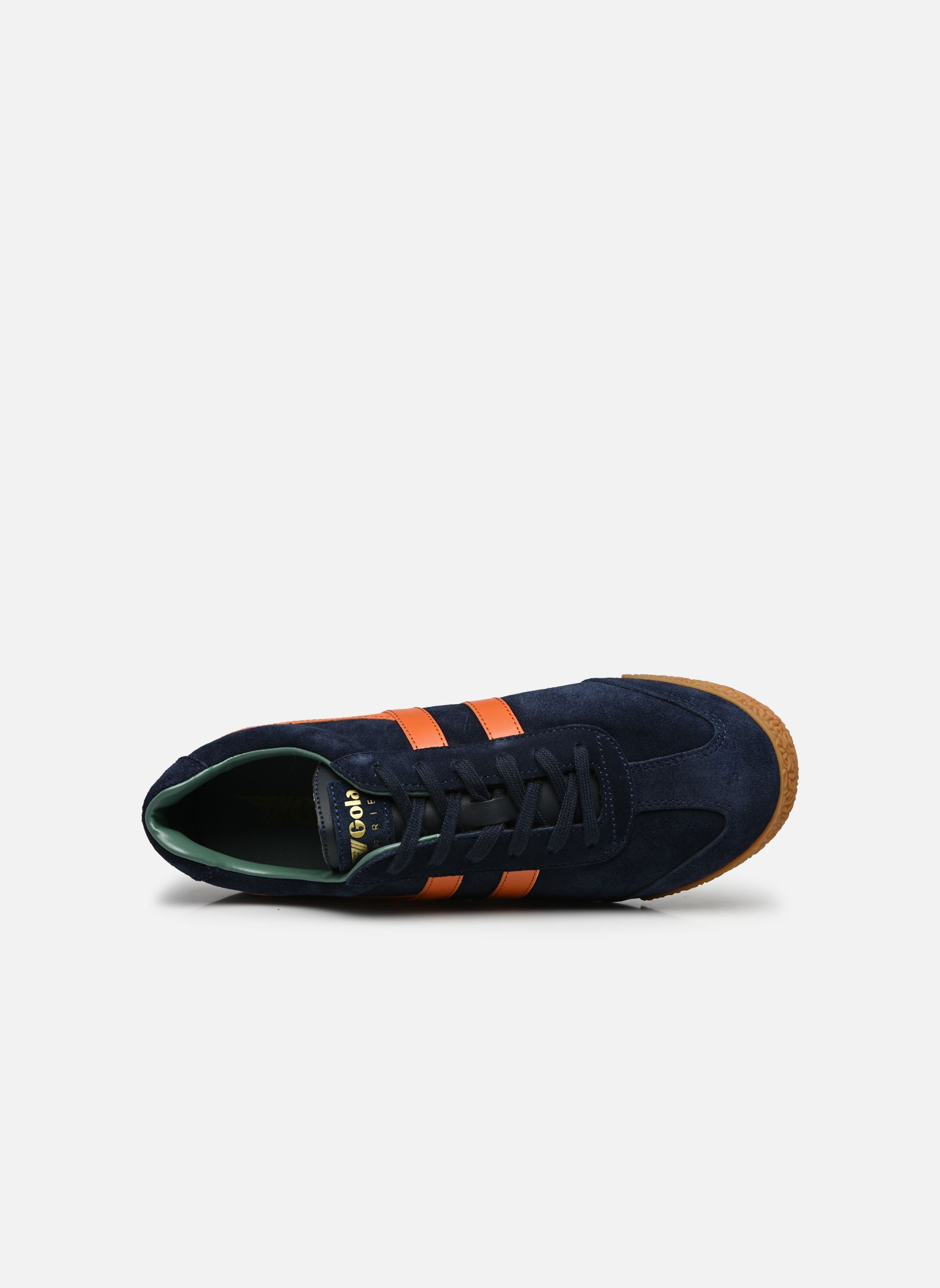 Niedrige Sneaker Harrier Suede herren blau Gola Niedrige Sneaker Harrier Suede herren blau NAVY/MOODY ORANGE/SAGE