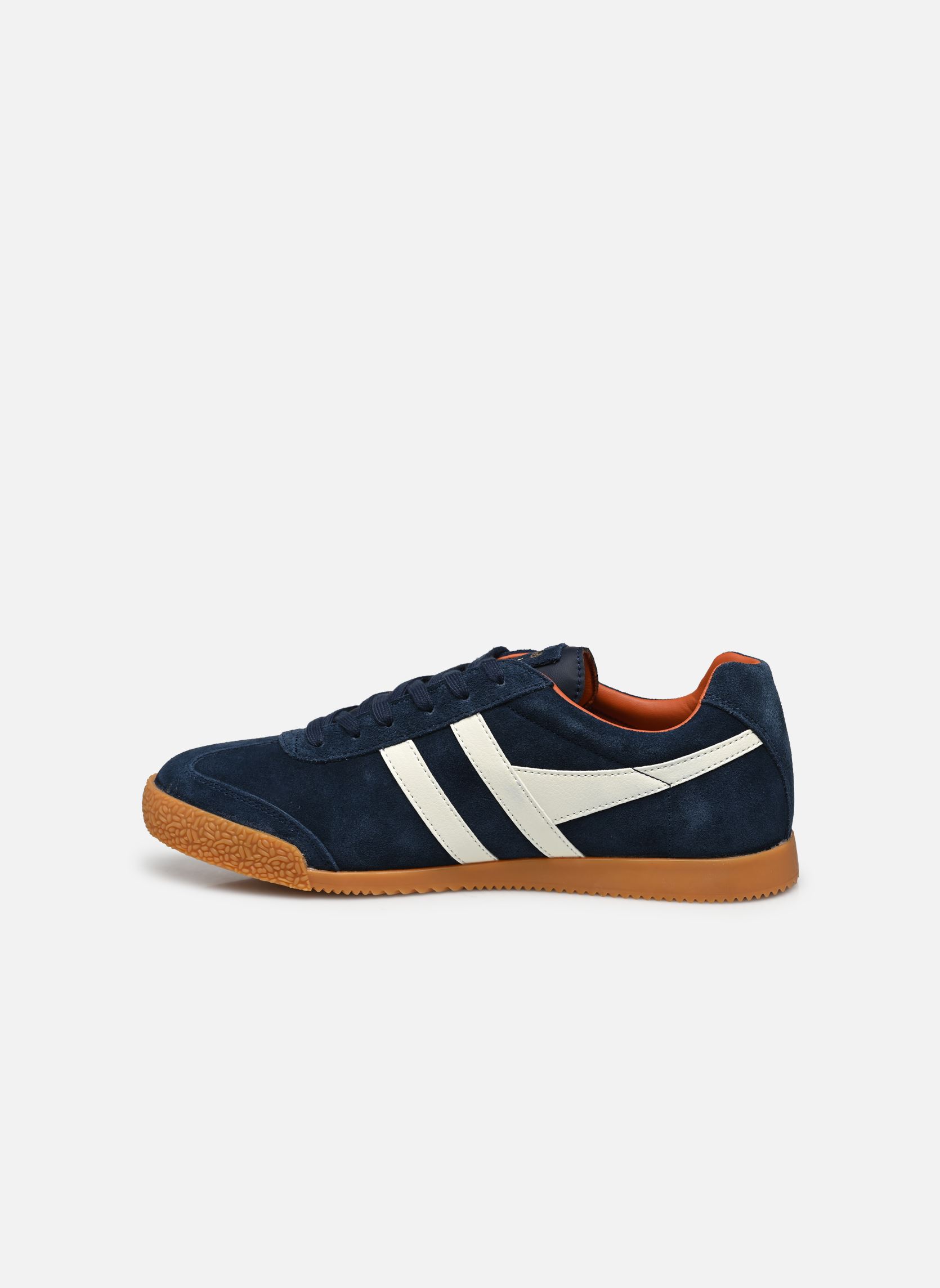 Niedrige Sneaker Harrier Suede herren blau Gola Niedrige Sneaker Harrier Suede herren blau NAVY/OFF WHITE/MOODY ORANGE