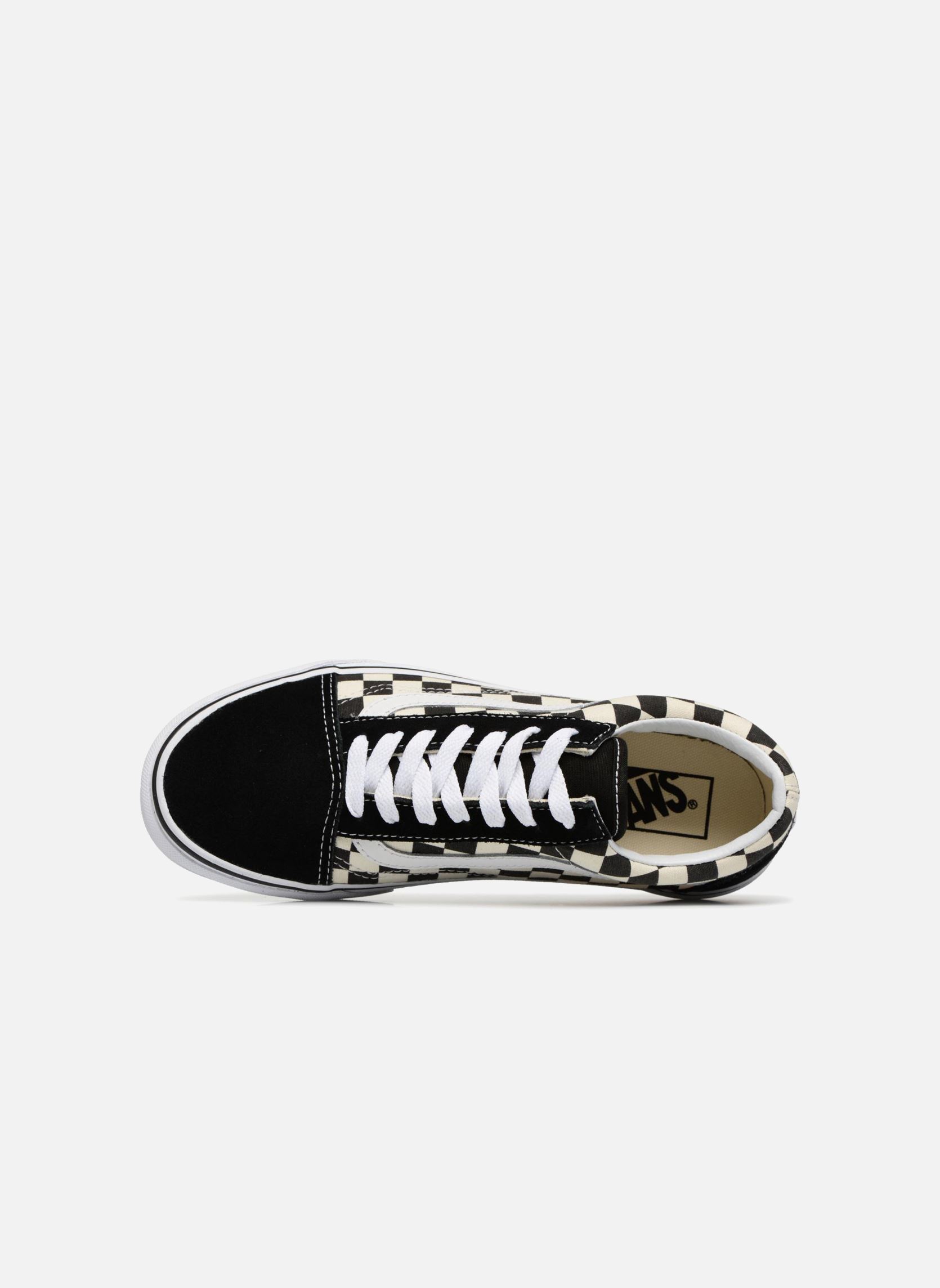Niedrige Sneaker Old Skool damen schwarz Vans Niedrige Sneaker Old Skool damen schwarz (PRIMARY CHECK) BLACK WHITE
