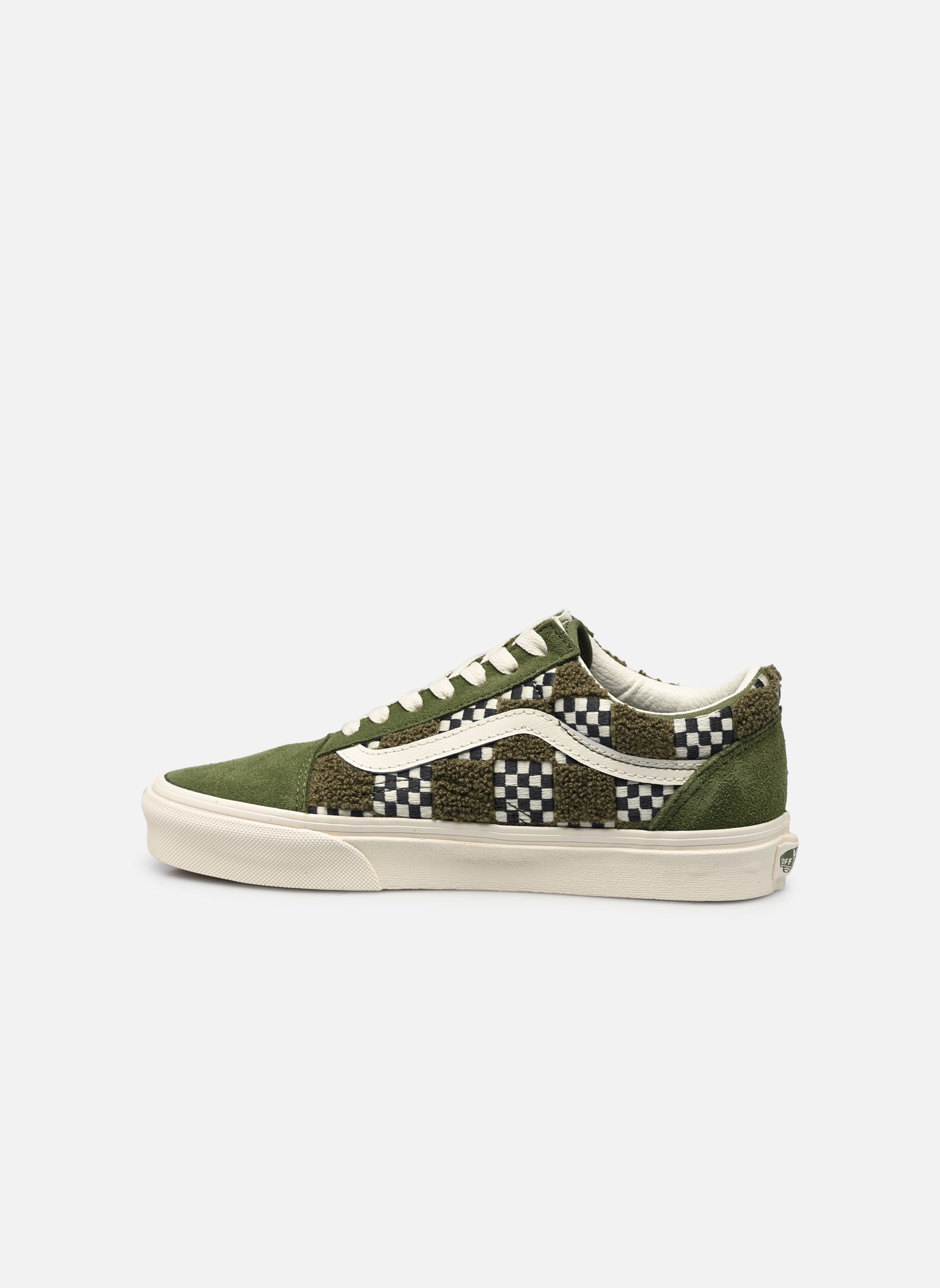 Baskets basses Old Skool femme vert Vans Baskets basses Old Skool femme vert TUFTED CHECK LODEN GREEN