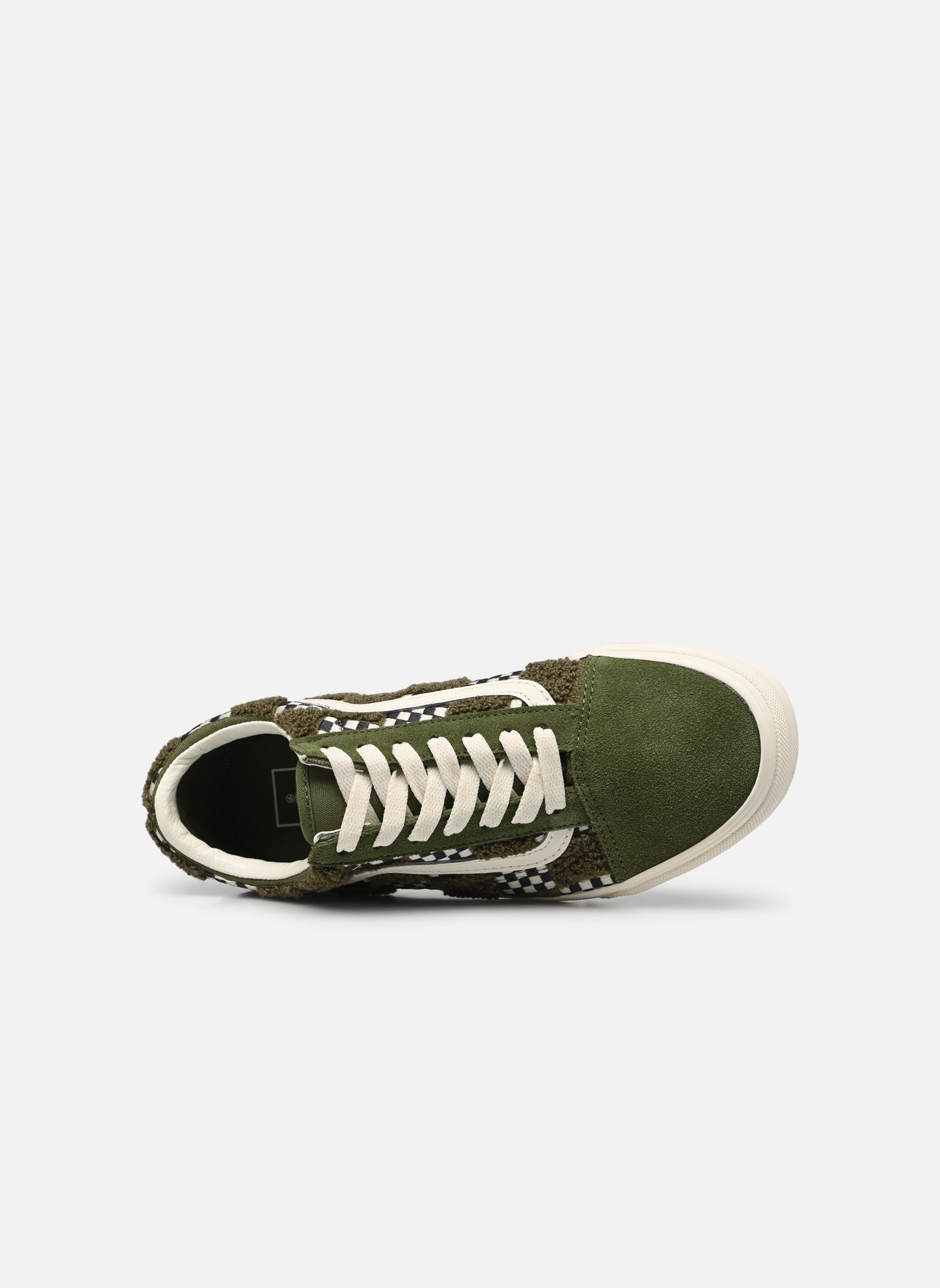 Baskets basses Old Skool femme vert Vans Baskets basses Old Skool femme vert TUFTED CHECK LODEN GREEN