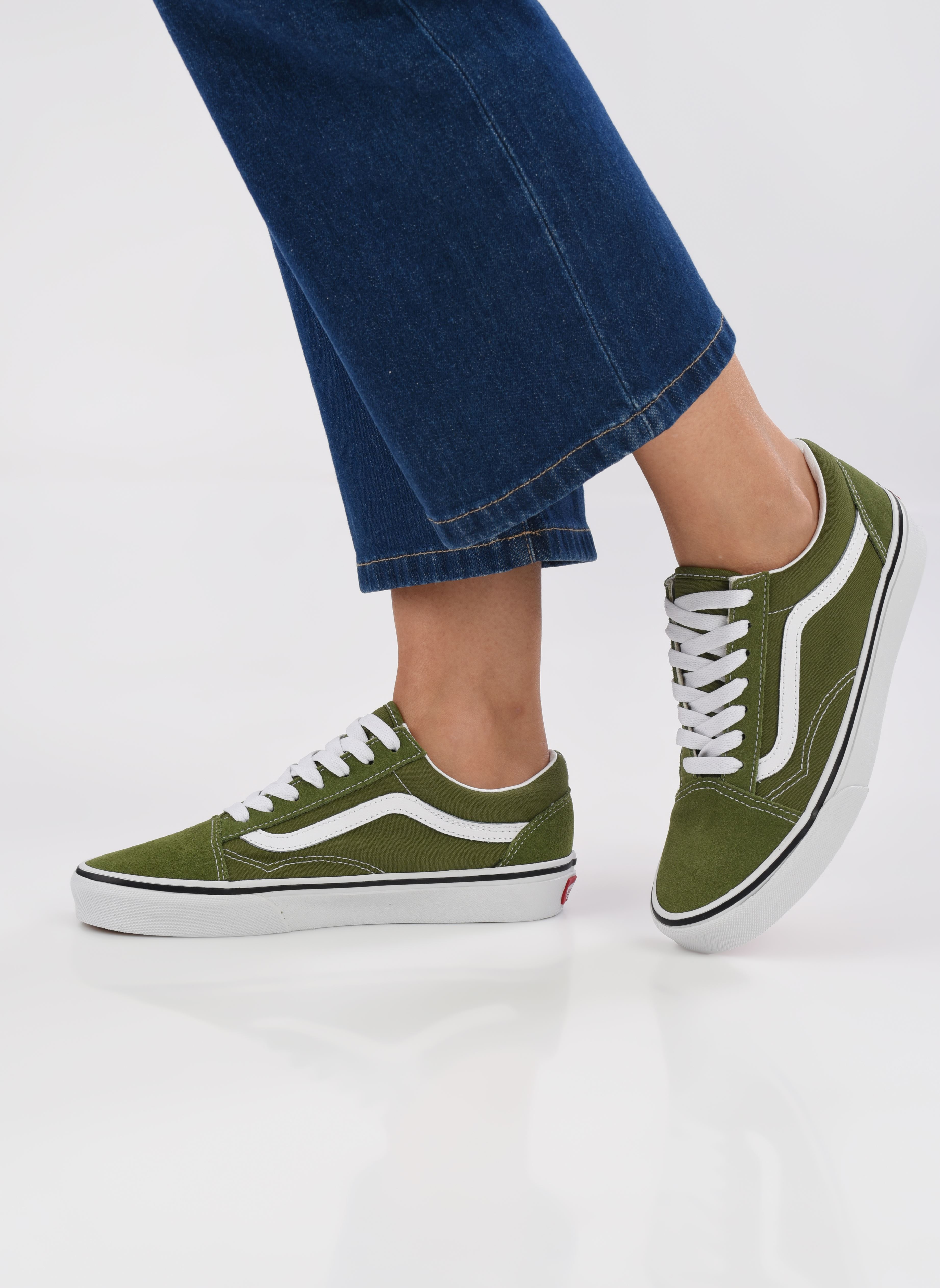 Baskets basses Old Skool femme vert Vans Baskets basses Old Skool femme vert COLOR THEORY PESTO