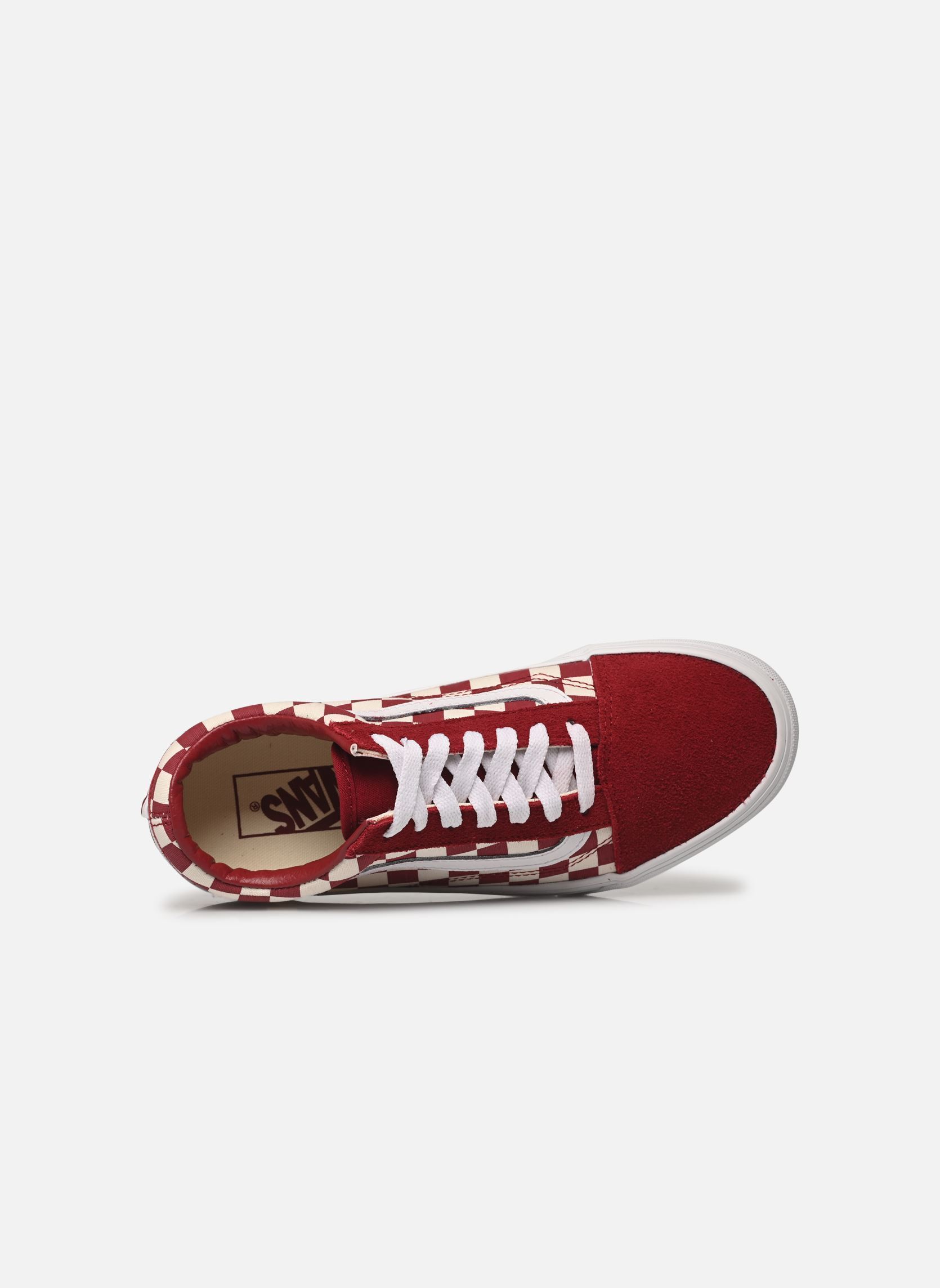 Niedrige Sneaker Old Skool damen rot Vans Niedrige Sneaker Old Skool damen rot CHECKERBOARD RED/WHITE