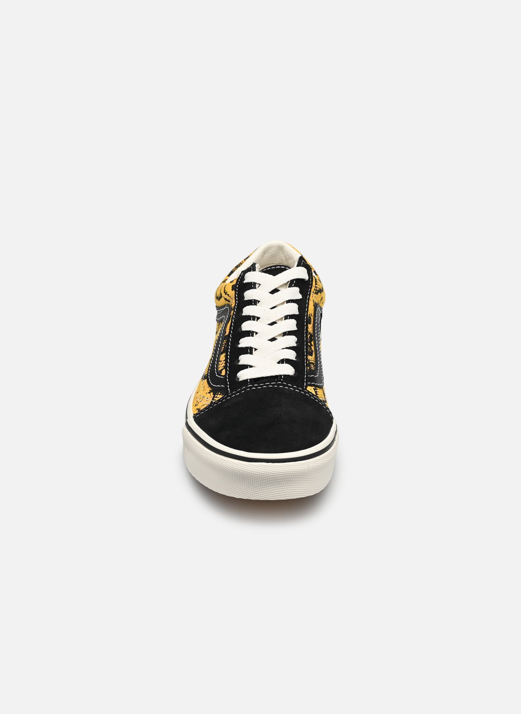 Lage sneakers Old Skool dames zwart Vans Lage sneakers Old Skool dames zwart BLACK/YELLOW