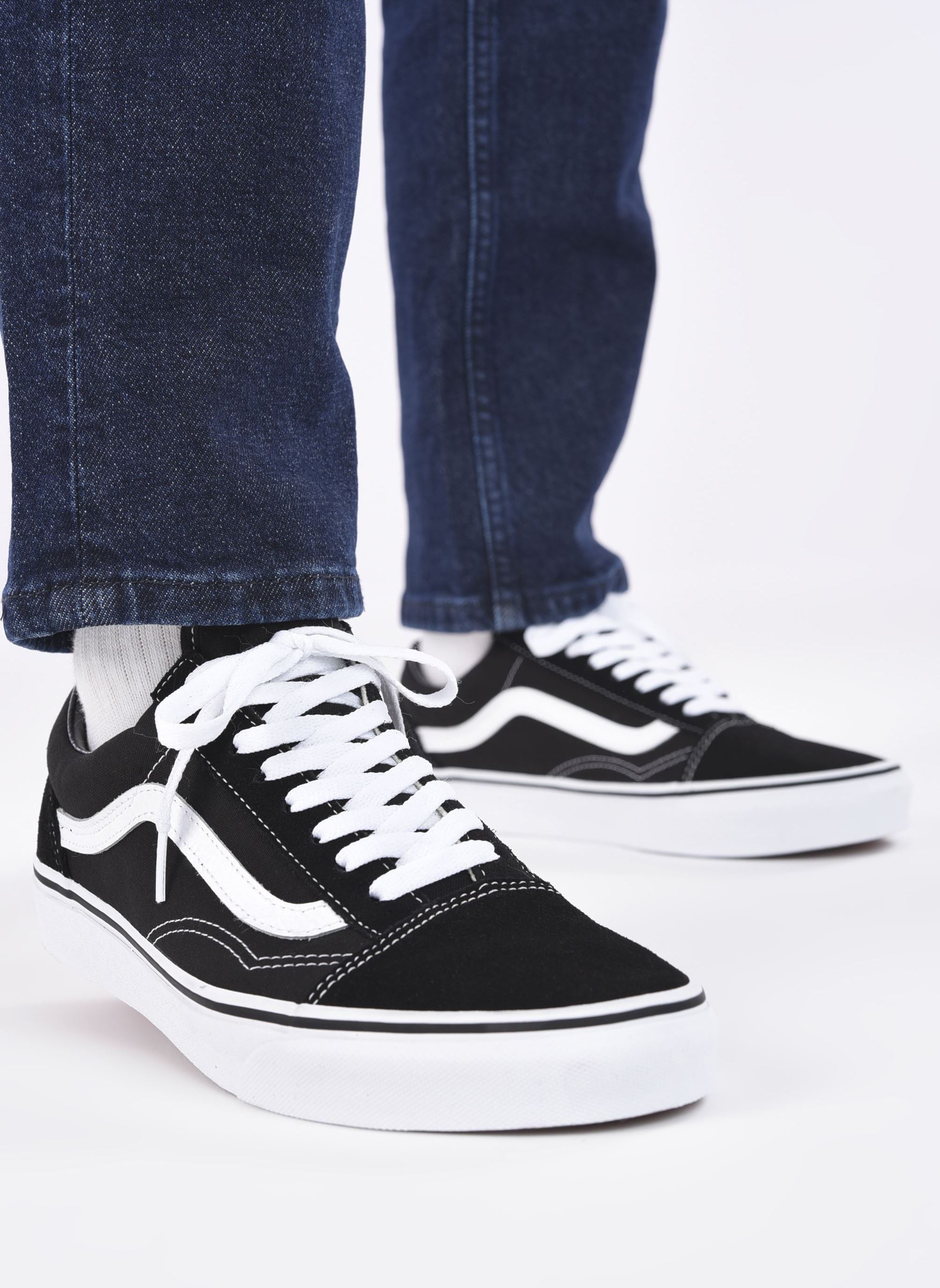 Baskets basses Old Skool homme noir Vans Baskets basses Old Skool homme noir BLACK WHITE