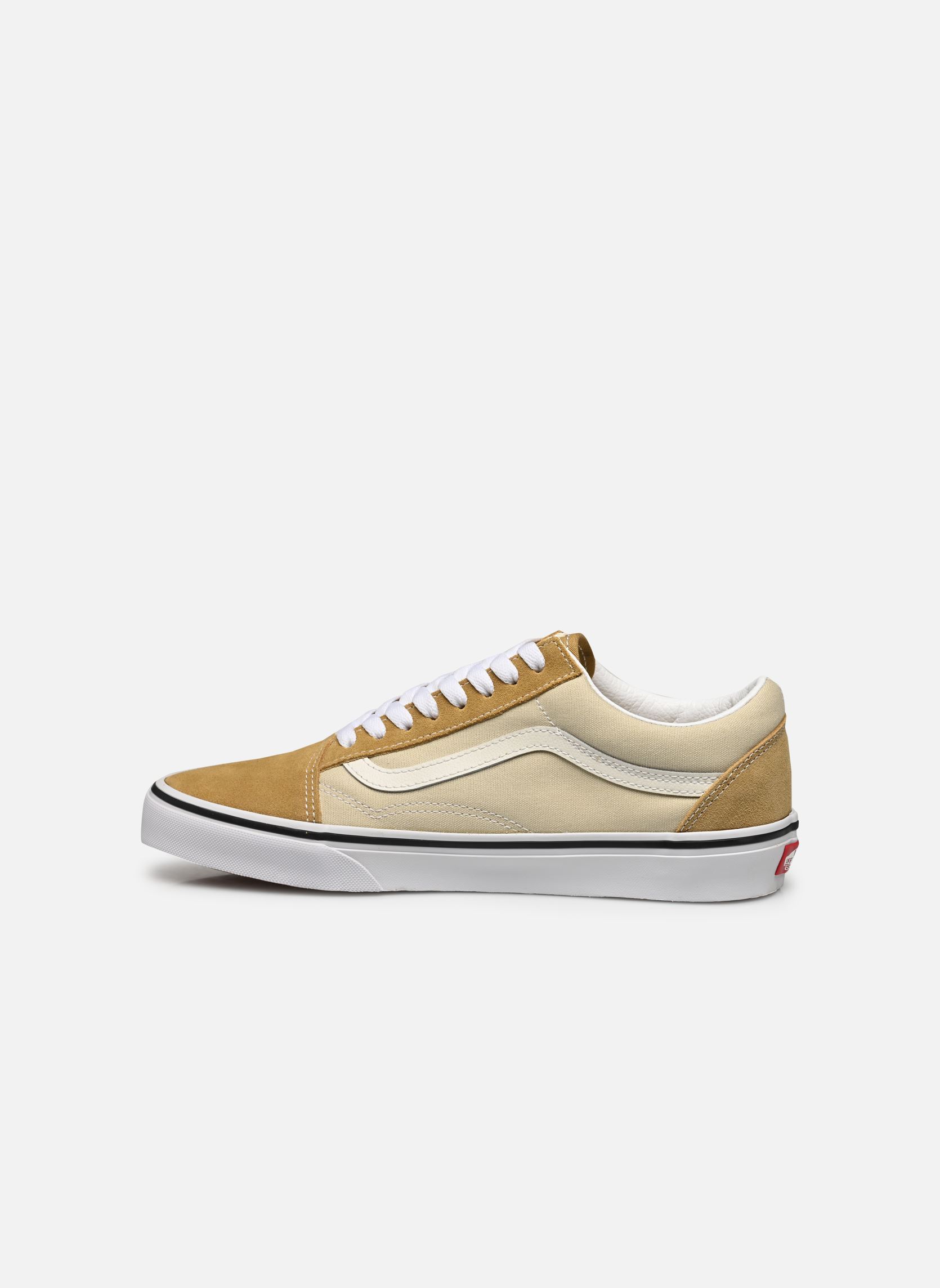 Baskets basses Old Skool homme beige Vans Baskets basses Old Skool homme beige Canvas/Suede Pop Cream