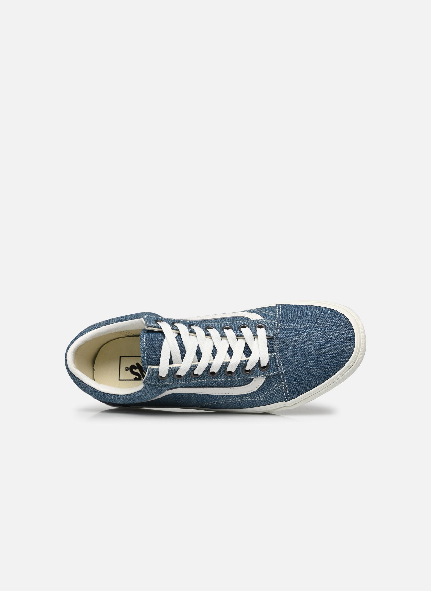 Niedrige Sneaker Old Skool herren blau Vans Niedrige Sneaker Old Skool herren blau Threaded Denim Blue/White
