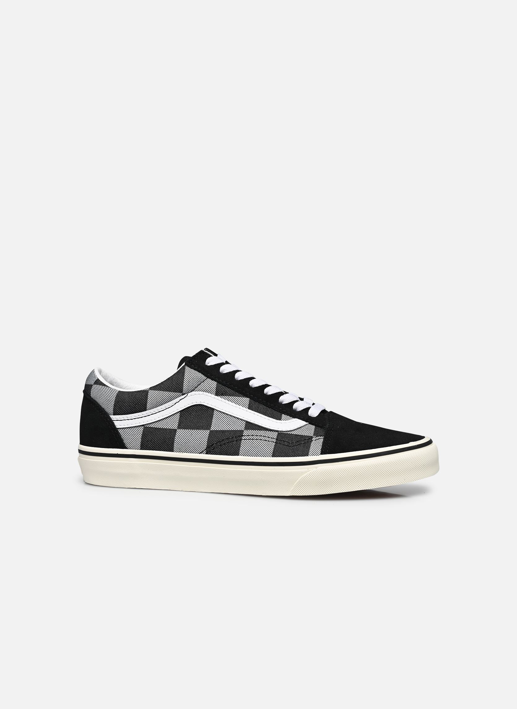 Baskets basses Old Skool homme noir Vans Baskets basses Old Skool homme noir Mono Checkerboard Black