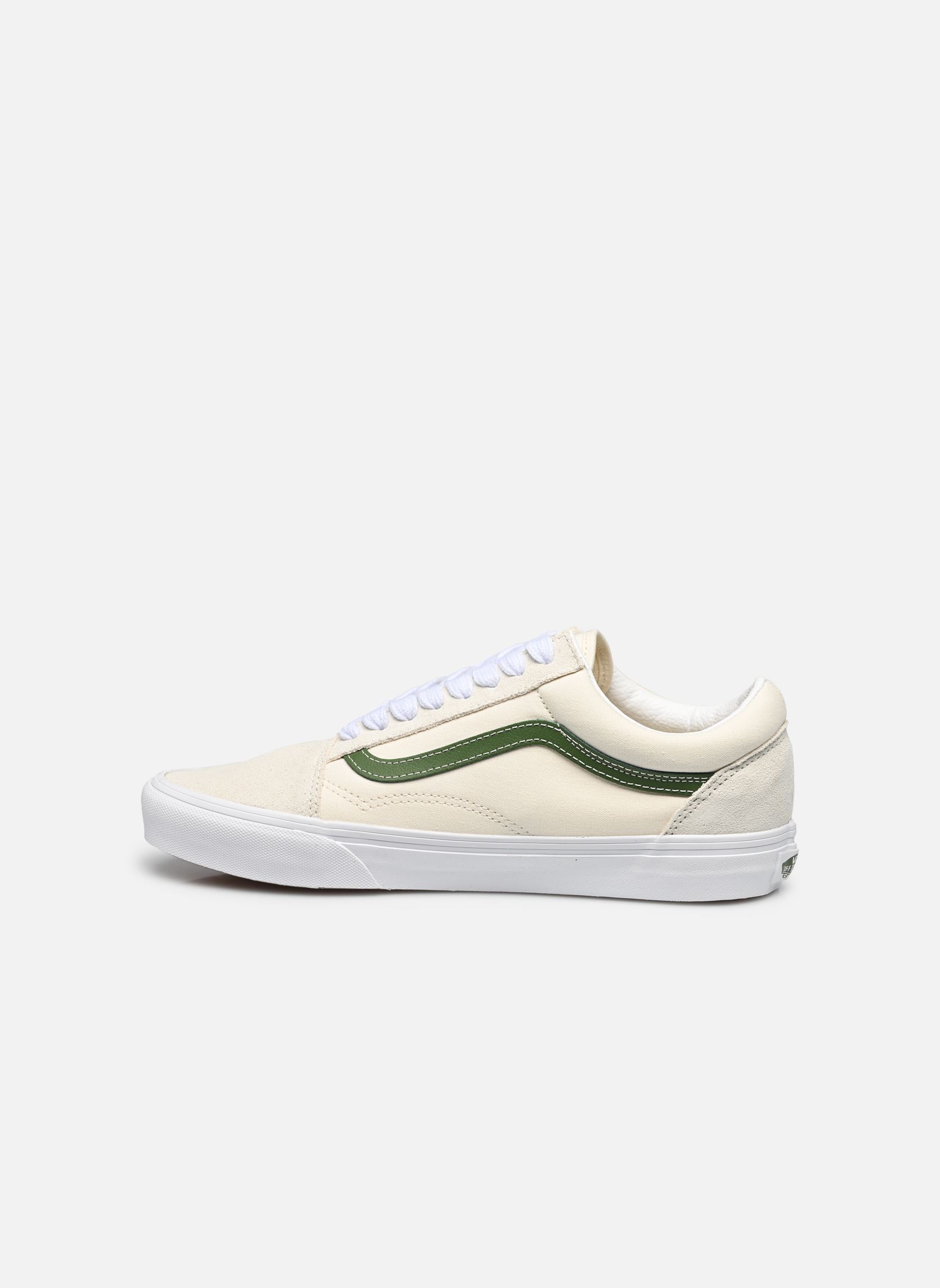 Baskets basses Old Skool homme blanc Vans Baskets basses Old Skool homme blanc Pop green