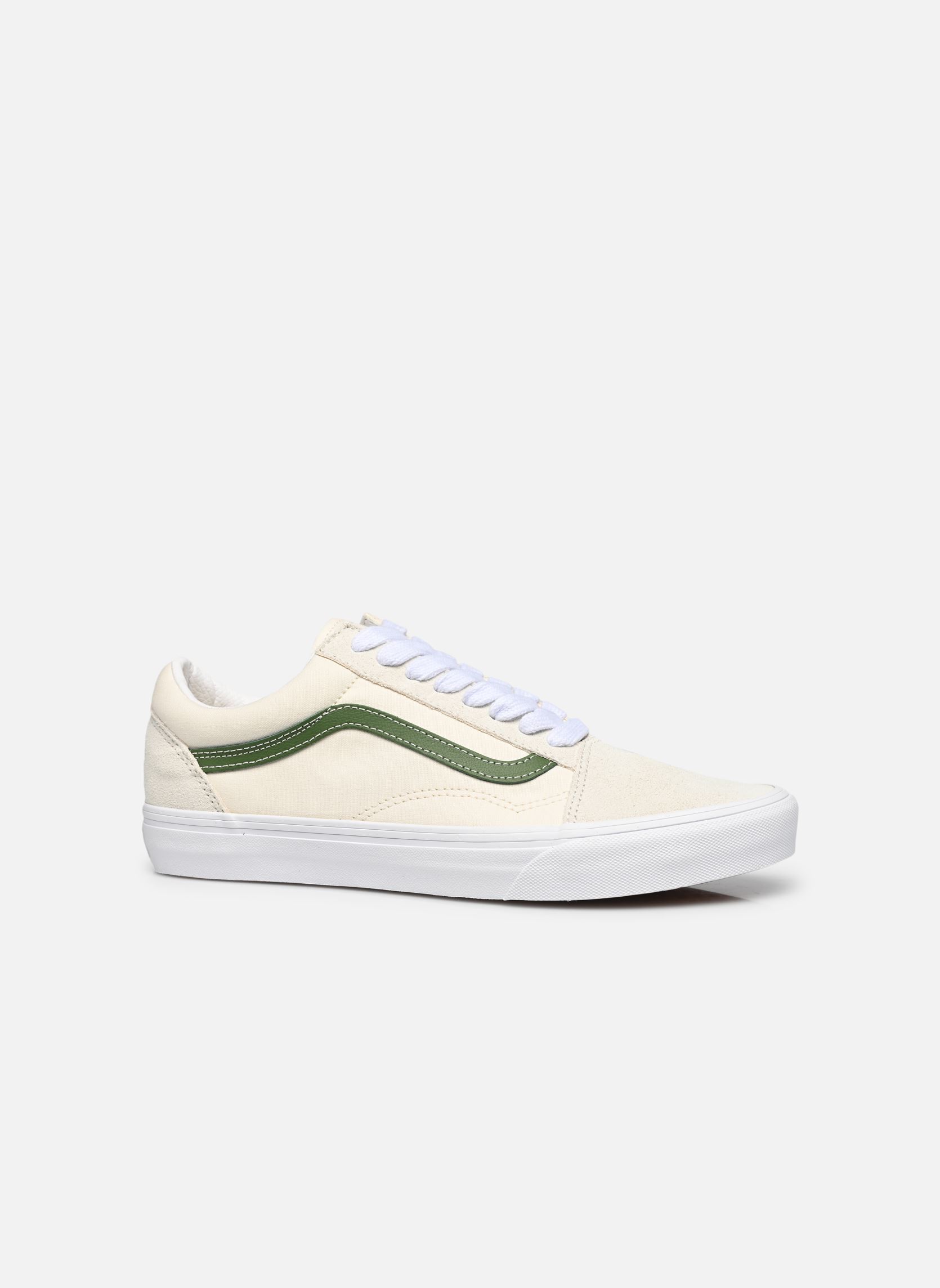 Baskets basses Old Skool homme blanc Vans Baskets basses Old Skool homme blanc Pop green