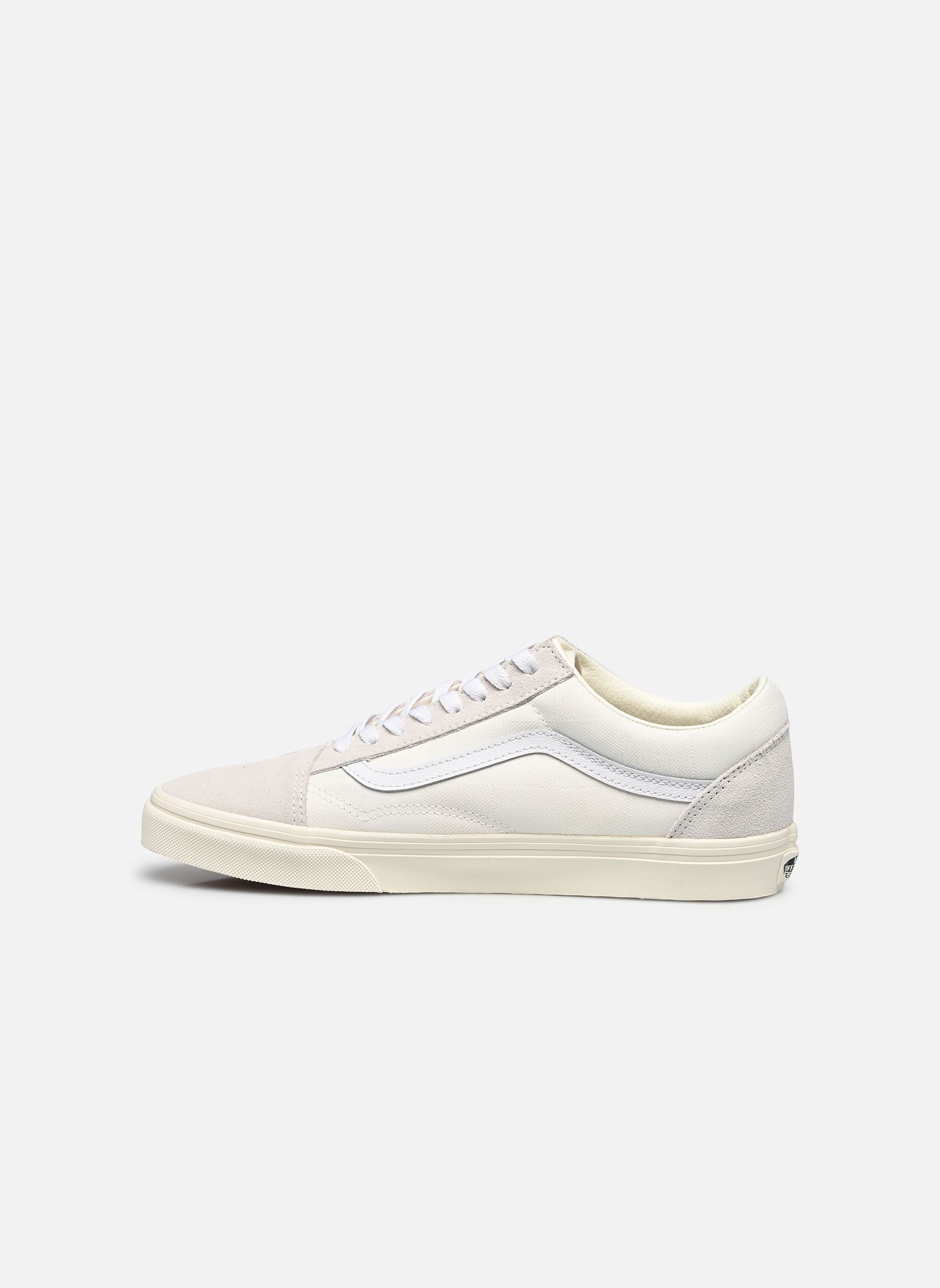 Baskets basses Old Skool homme blanc Vans Baskets basses Old Skool homme blanc Mono Checkerboard White