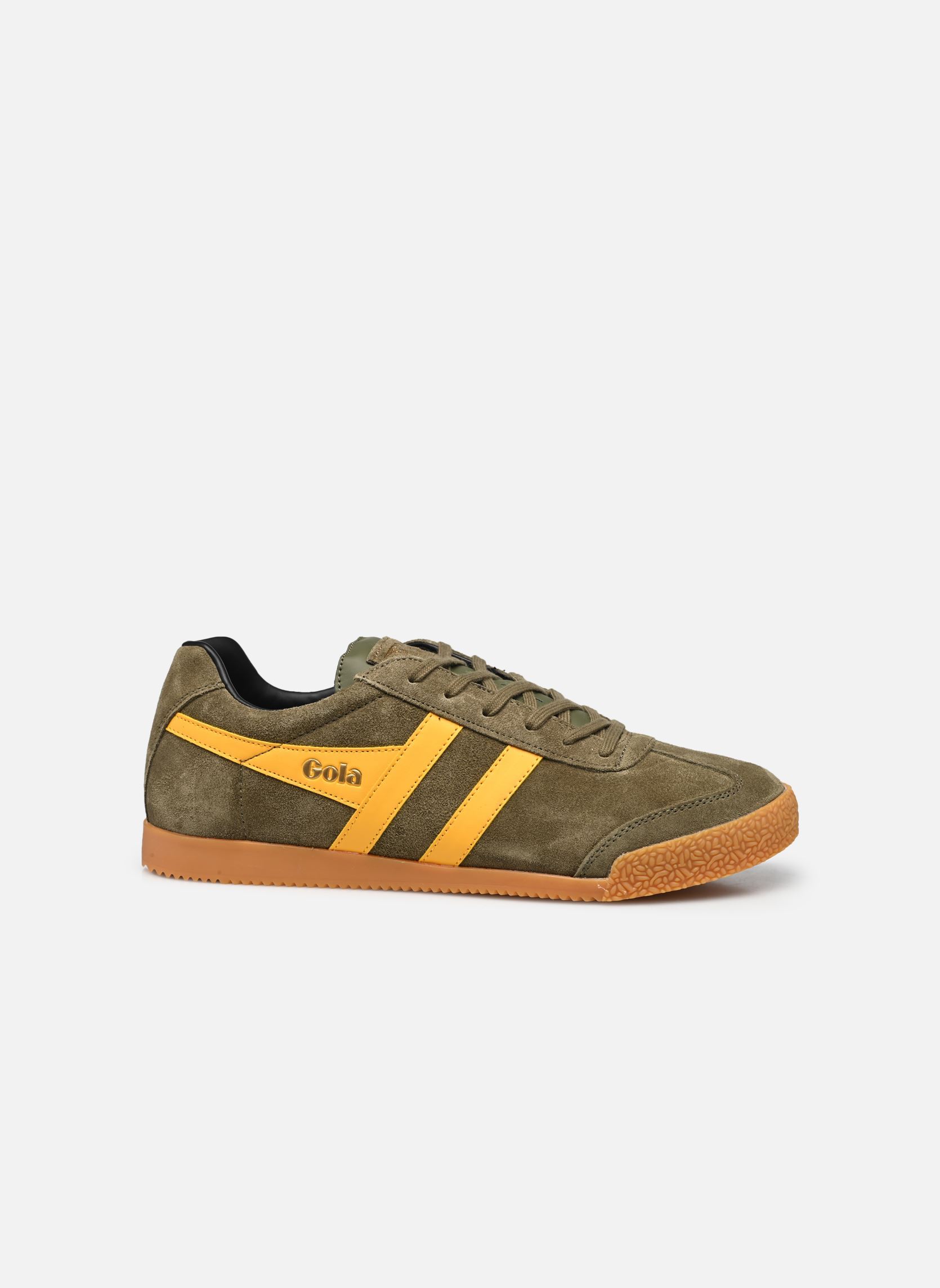 Baskets basses Harrier Suede M homme vert Gola Baskets basses Harrier Suede M homme vert KHAKI SUN BLACK