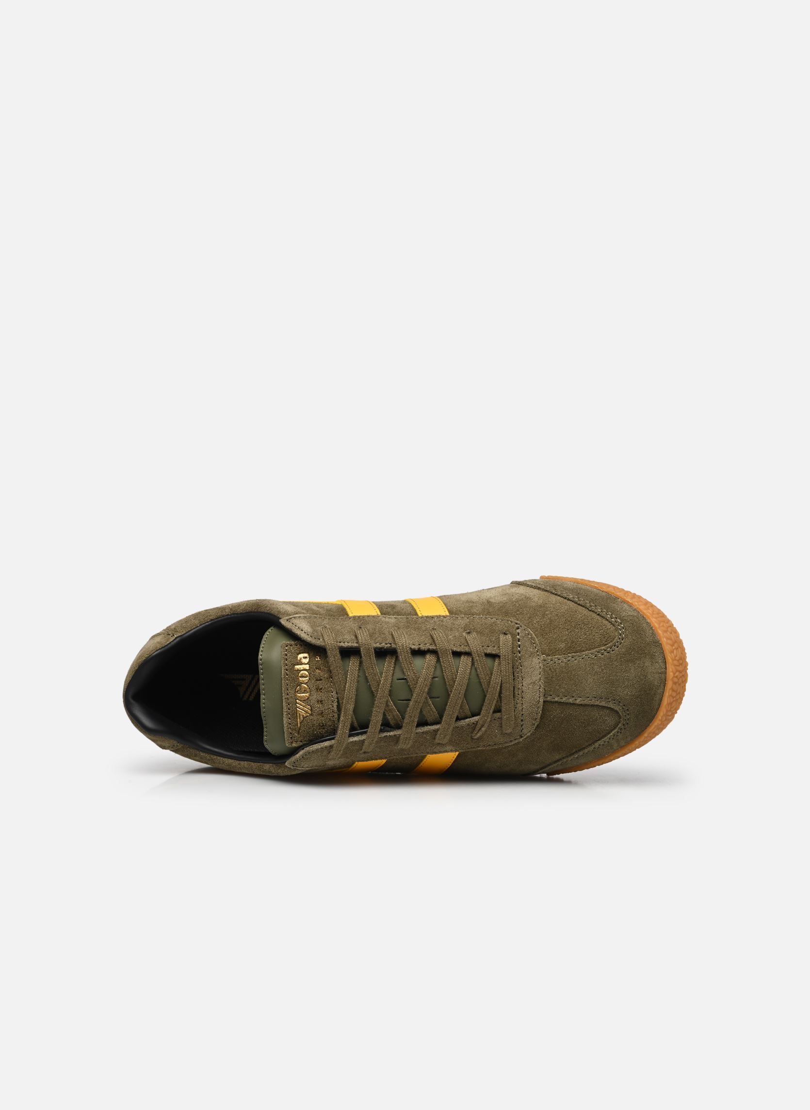 Baskets basses Harrier Suede M homme vert Gola Baskets basses Harrier Suede M homme vert KHAKI SUN BLACK