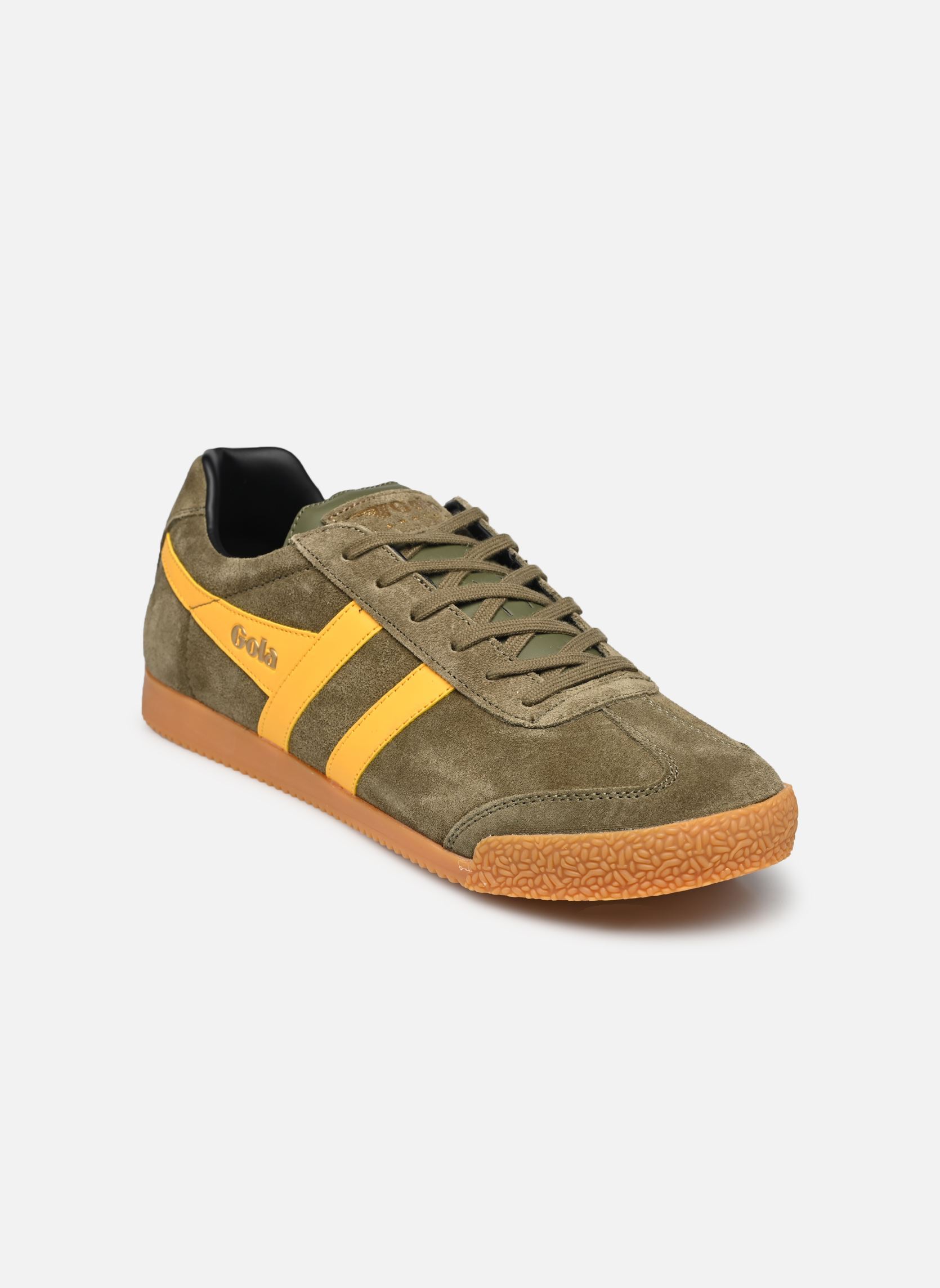 Baskets basses Harrier Suede M homme vert Gola Baskets basses Harrier Suede M homme vert KHAKI SUN BLACK