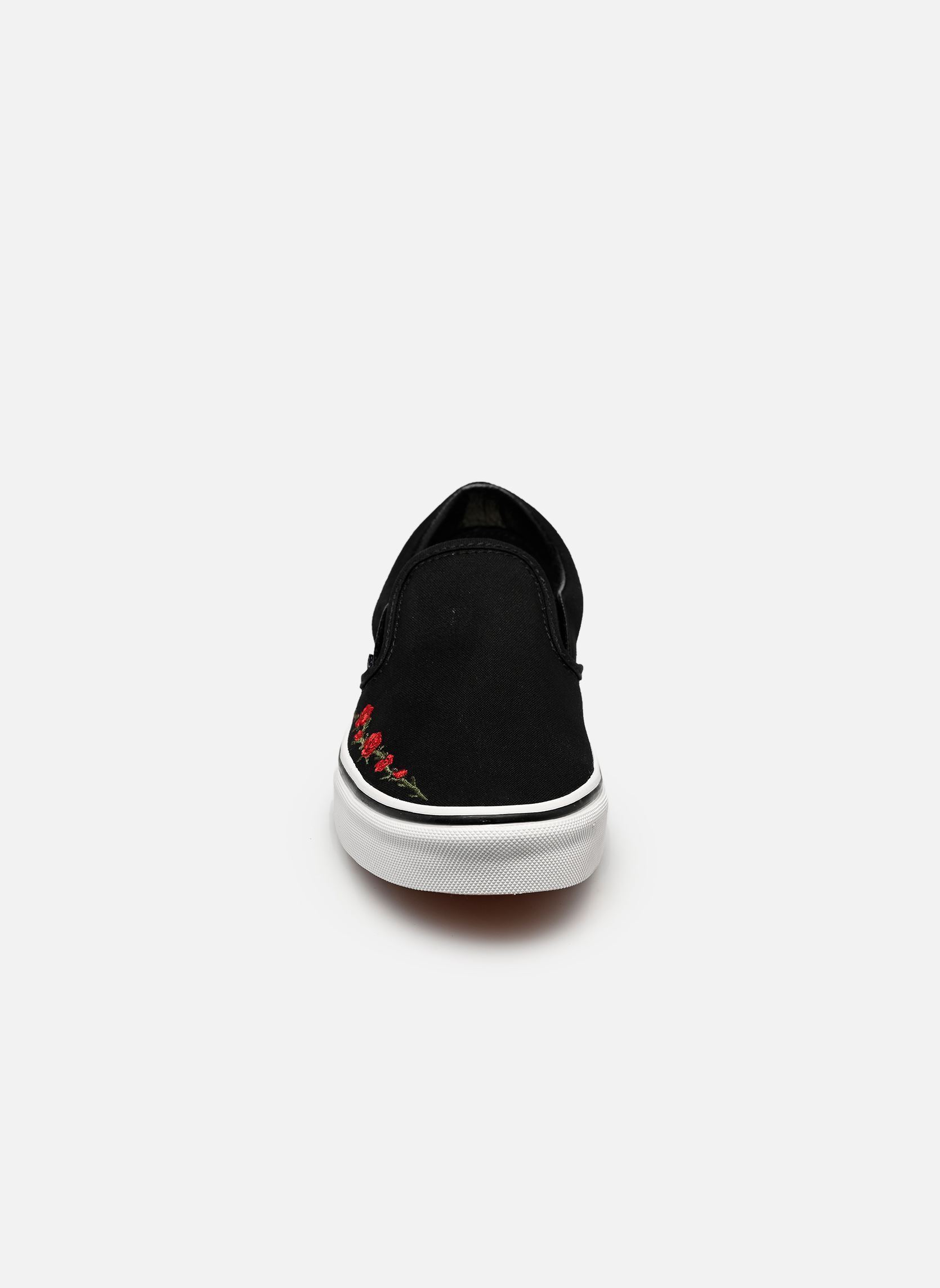 Baskets toile Classic Slip-On noir Vans Baskets toile Classic Slip-On noir BLACK/RED
