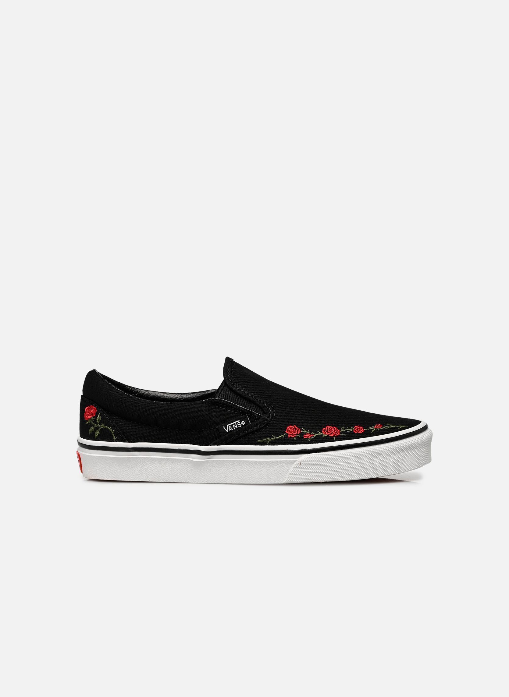Baskets toile Classic Slip-On noir Vans Baskets toile Classic Slip-On noir BLACK/RED