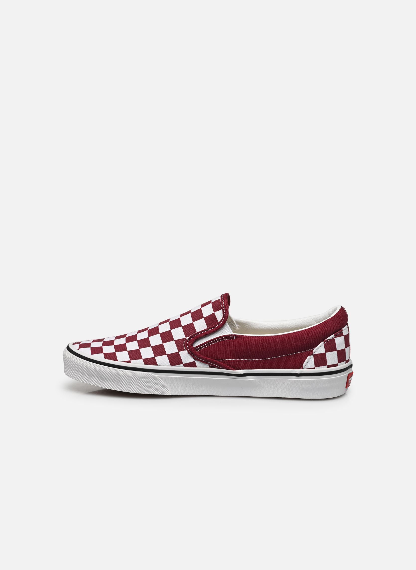 Baskets toile Classic Slip-On homme bordeaux Vans Baskets toile Classic Slip-On homme bordeaux COLOR THEORY CHECKERBOARD RHOD