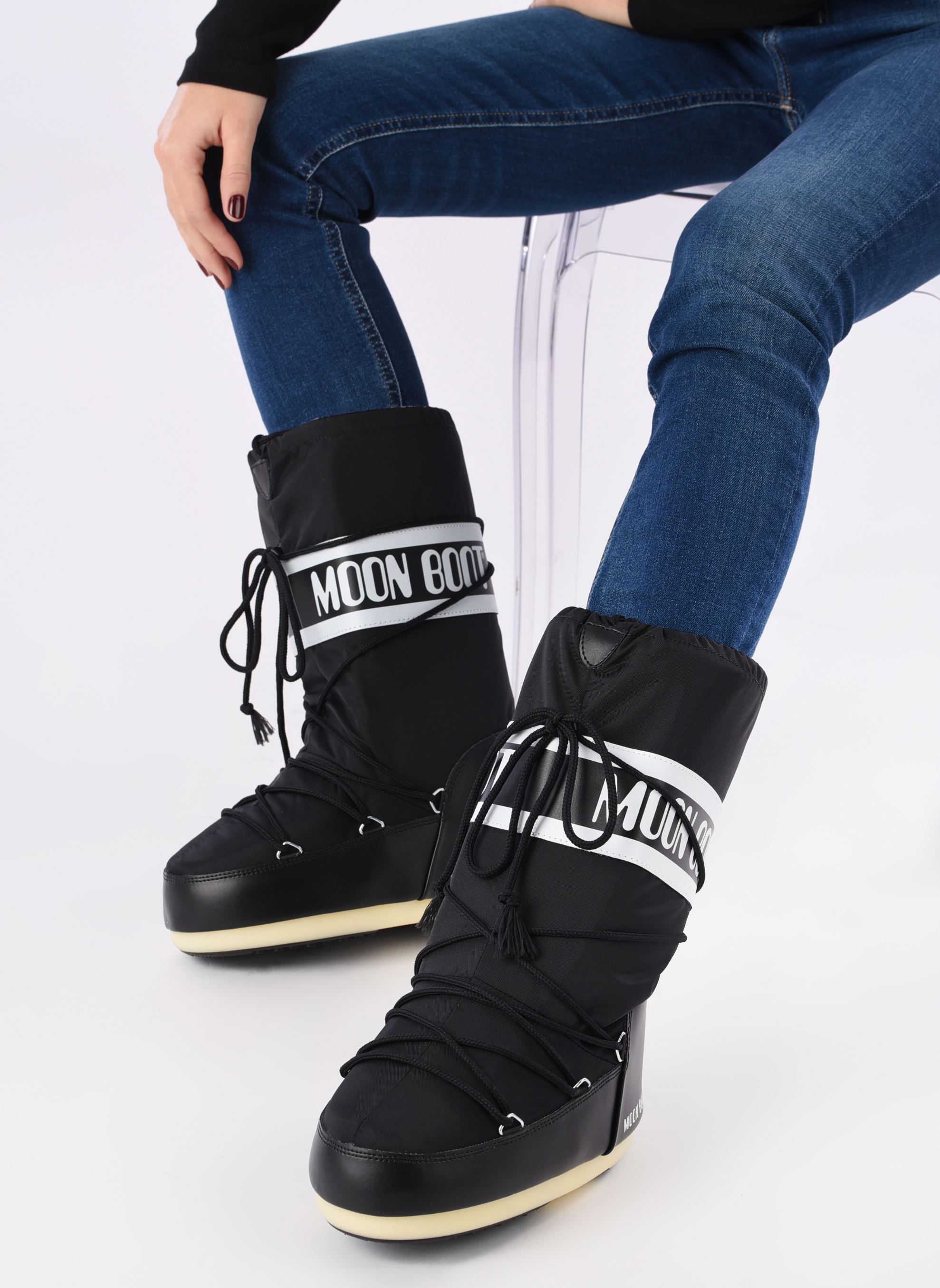 Bottes de neige MB ICON NYLON noir Moon Boot Bottes de neige MB ICON NYLON noir N001 BLACK