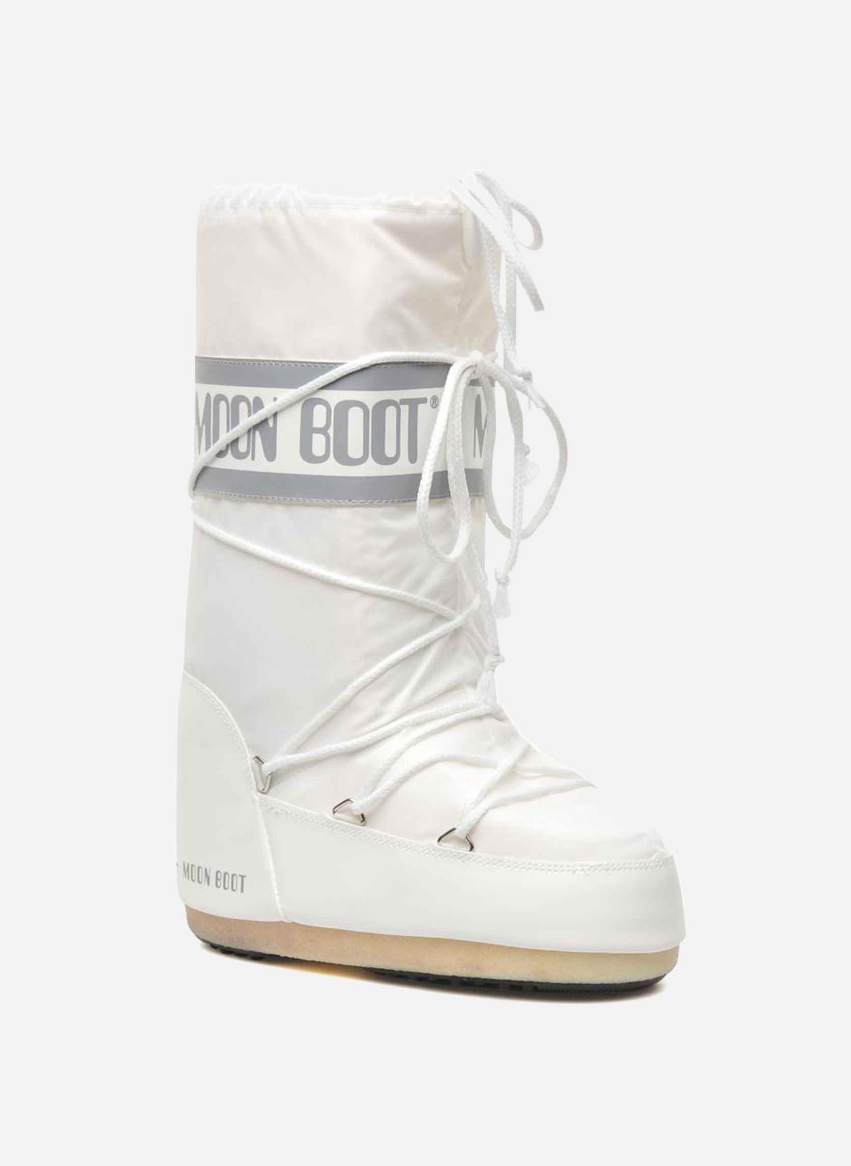 Schneestiefel MB ICON NYLON damen weiß Moon Boot Schneestiefel MB ICON NYLON damen weiß A001 WHITE