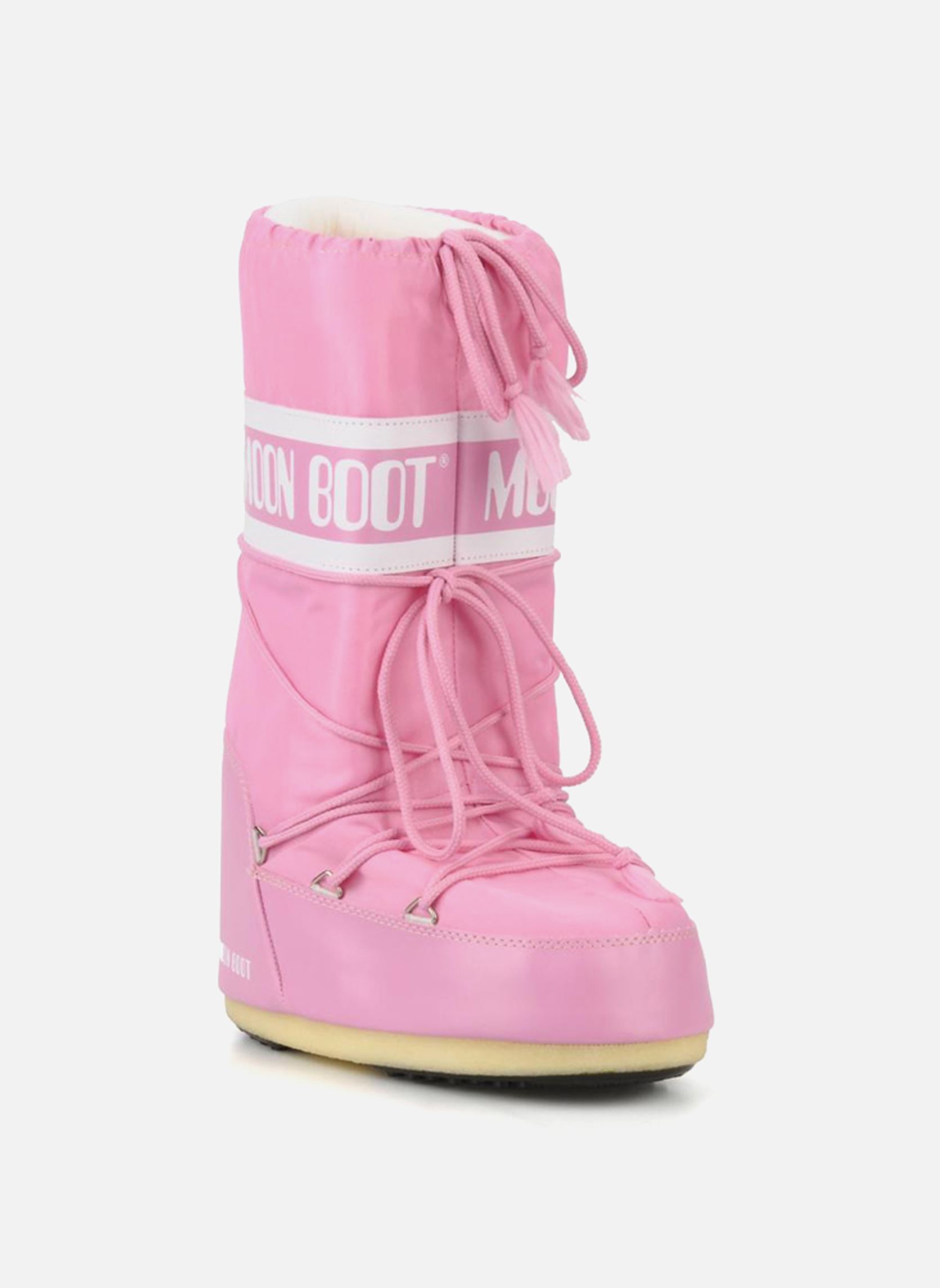 Bottes de neige MB ICON NYLON femme rose Moon Boot Bottes de neige MB ICON NYLON femme rose J001 PINK