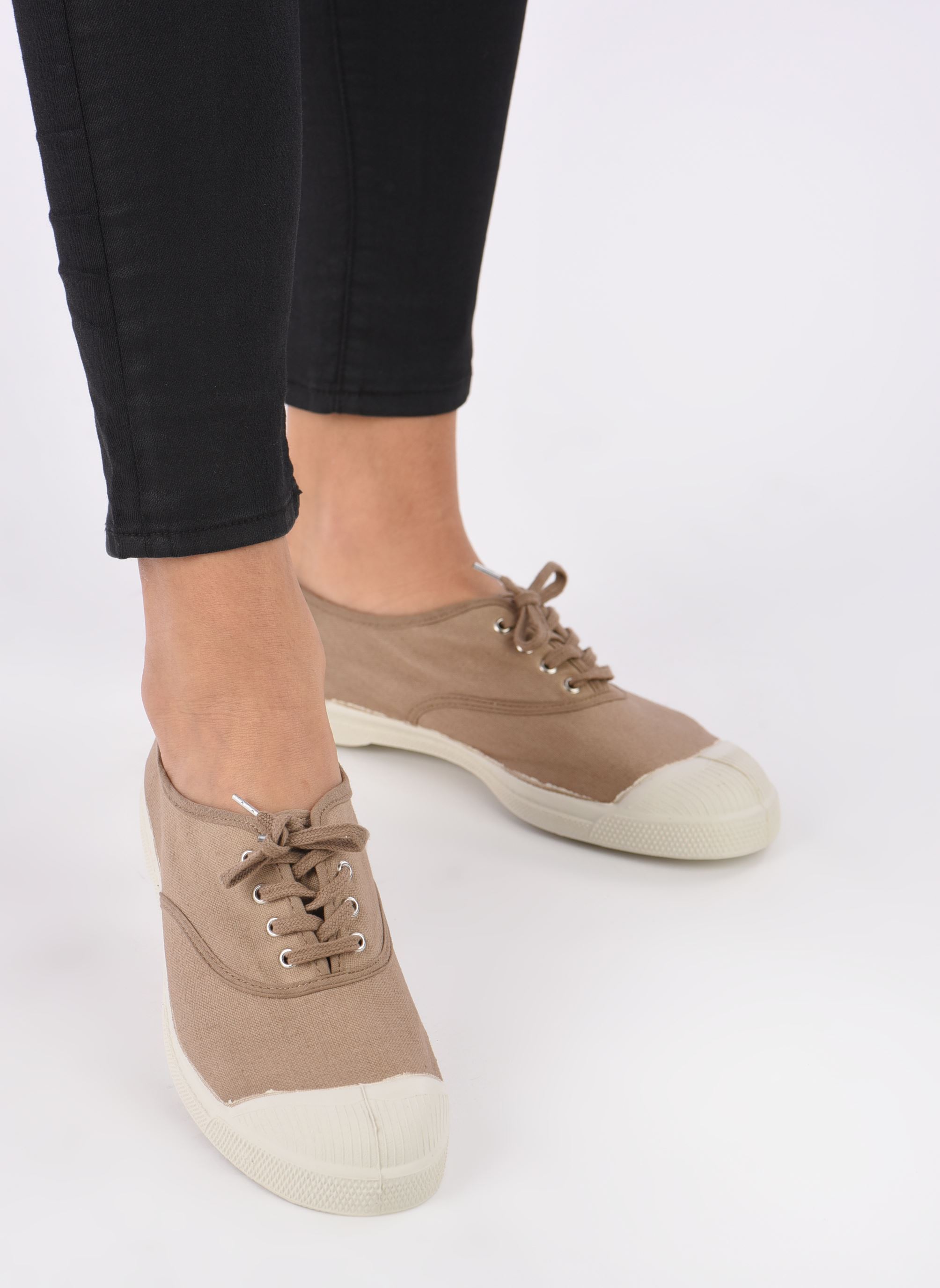 Leinen-Sneaker Tennis Lacets W damen beige Bensimon Leinen-Sneaker Tennis Lacets W damen beige COQUILLE