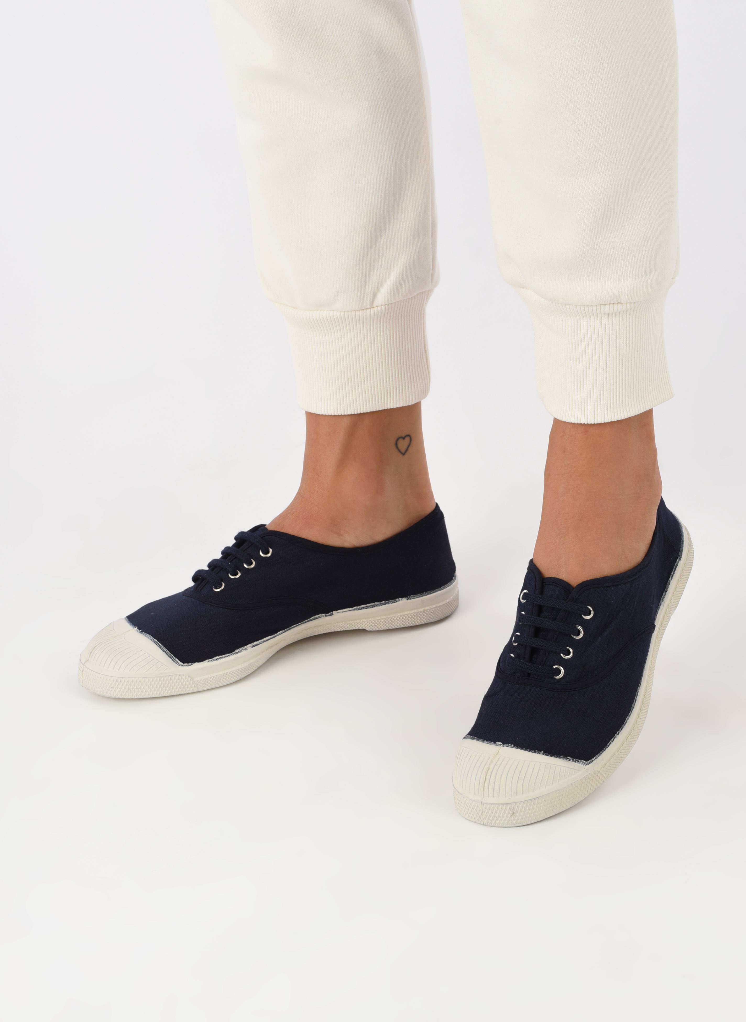Zapatillas de lona Tennis Lacets W mujer azul Bensimon Zapatillas de lona Tennis Lacets W mujer azul MARINE