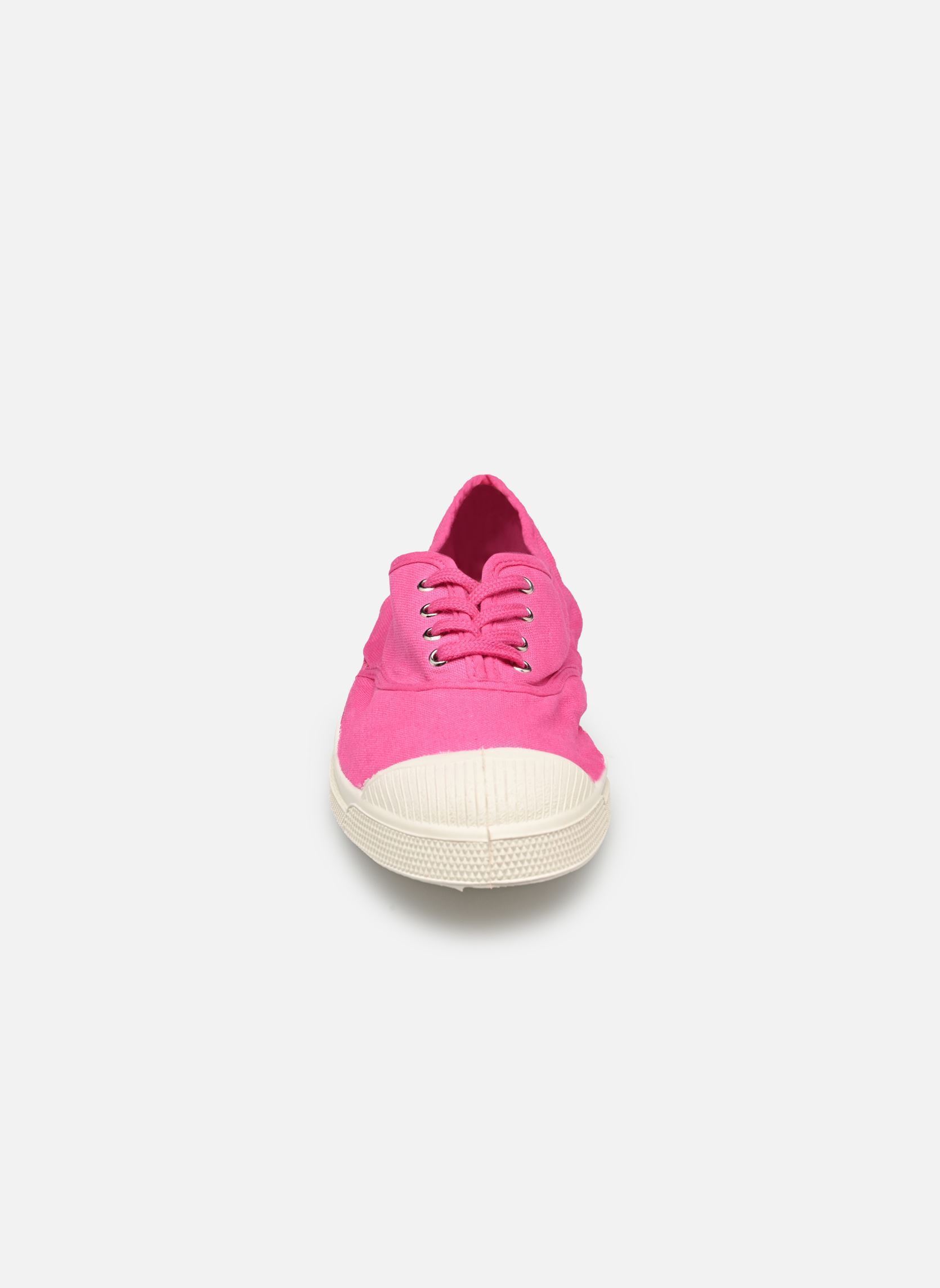 Baskets toile Tennis Lacets W femme rose Bensimon Baskets toile Tennis Lacets W femme rose FUSHIA
