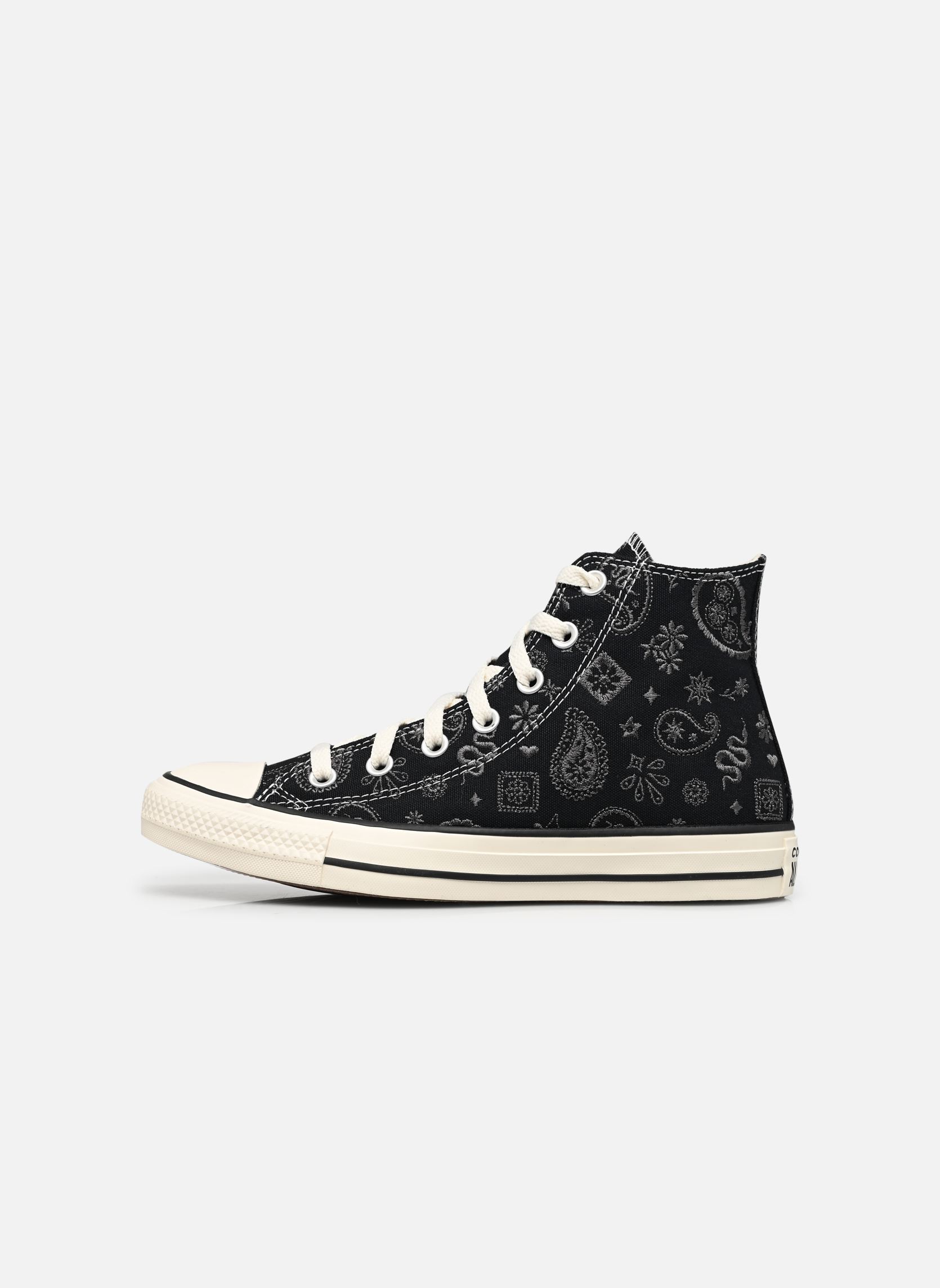 Baskets toile Chuck Taylor All Star Hi noir Converse Baskets toile Chuck Taylor All Star Hi noir BLACK/DARK MATTER/NATURAL IVOR