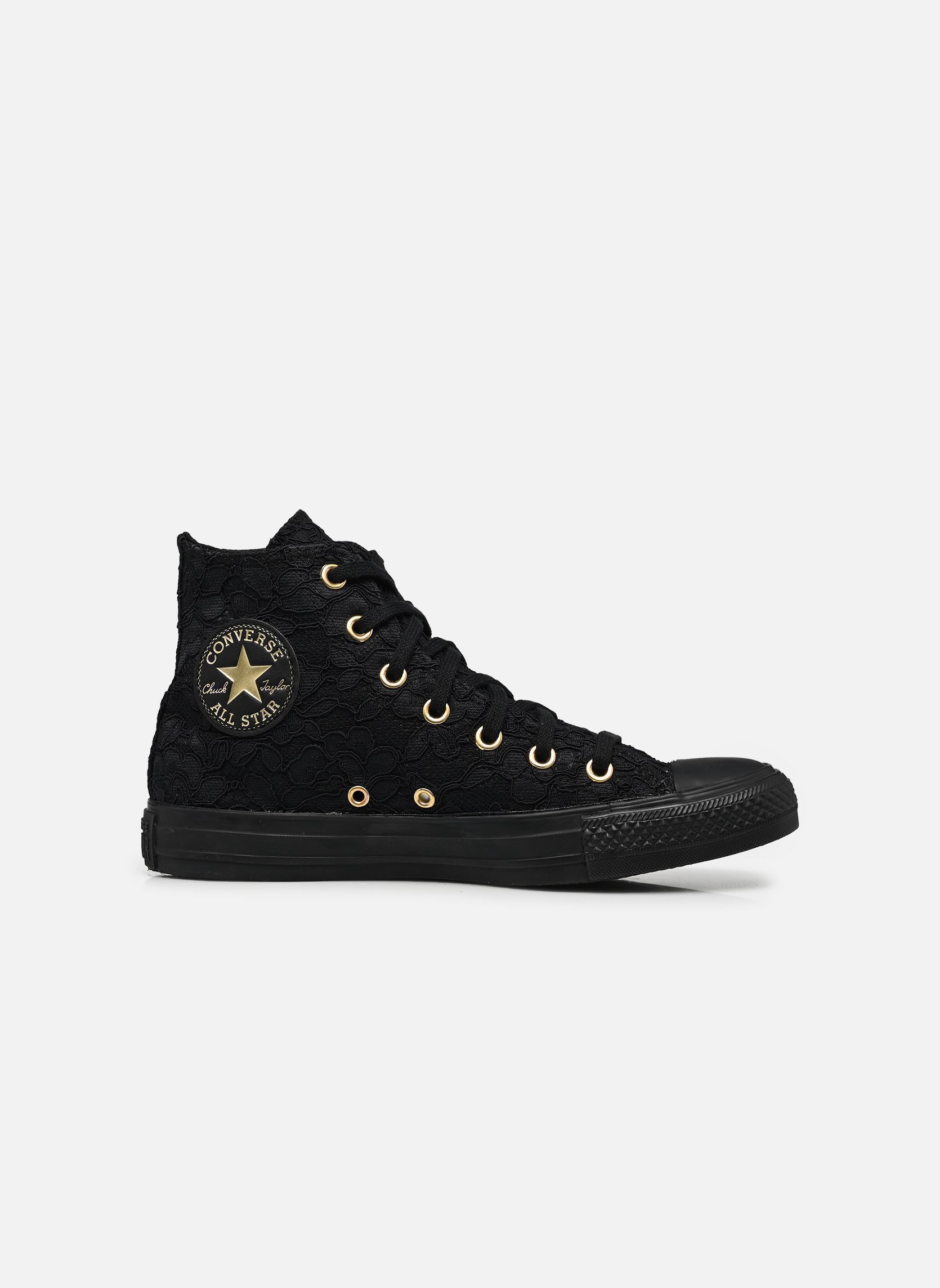 Print sneakers Chuck Taylor All Star Hi zwart Converse Print sneakers Chuck Taylor All Star Hi zwart BLACK/BLACK/GOLD