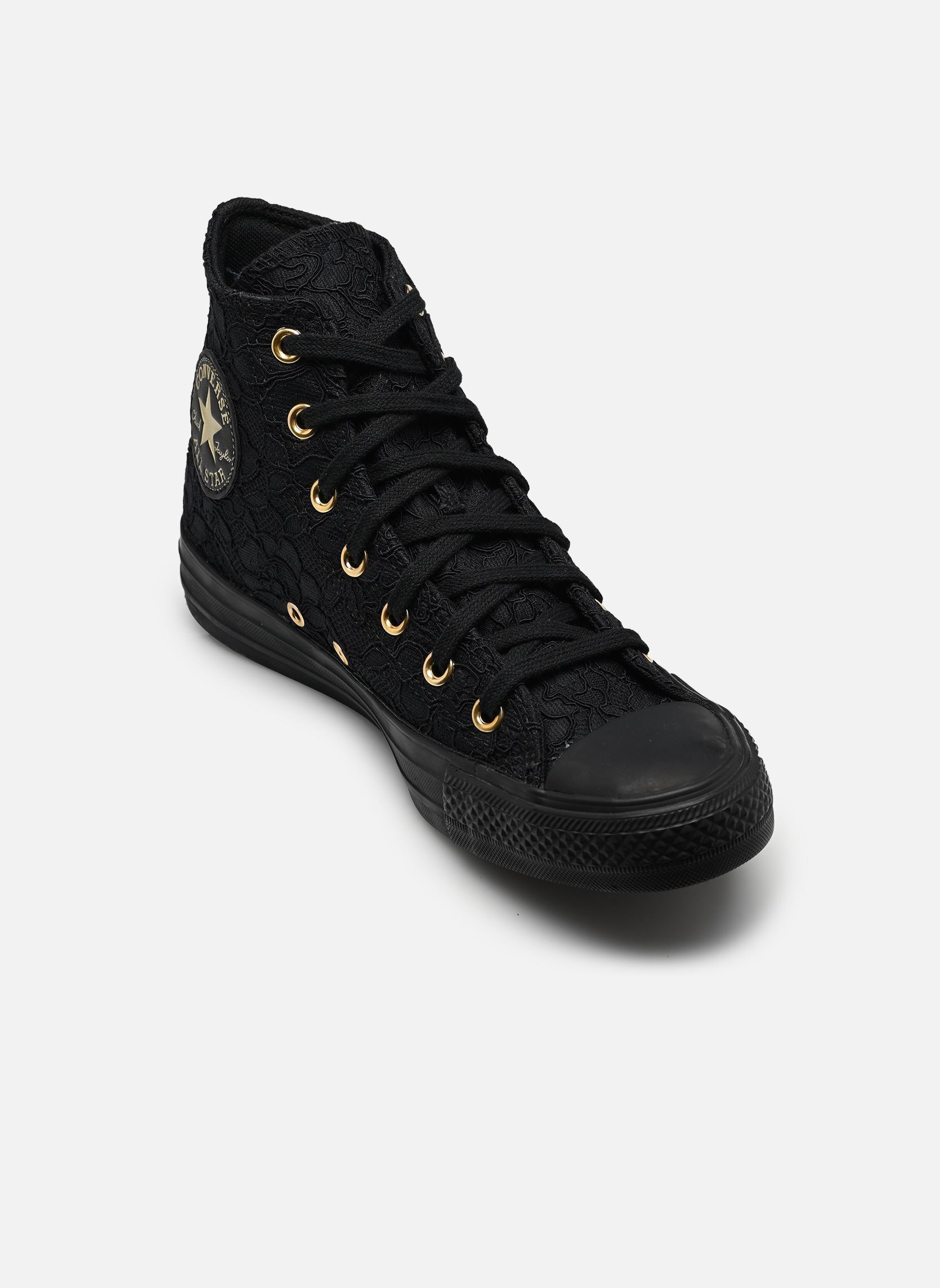 Print sneakers Chuck Taylor All Star Hi zwart Converse Print sneakers Chuck Taylor All Star Hi zwart BLACK/BLACK/GOLD