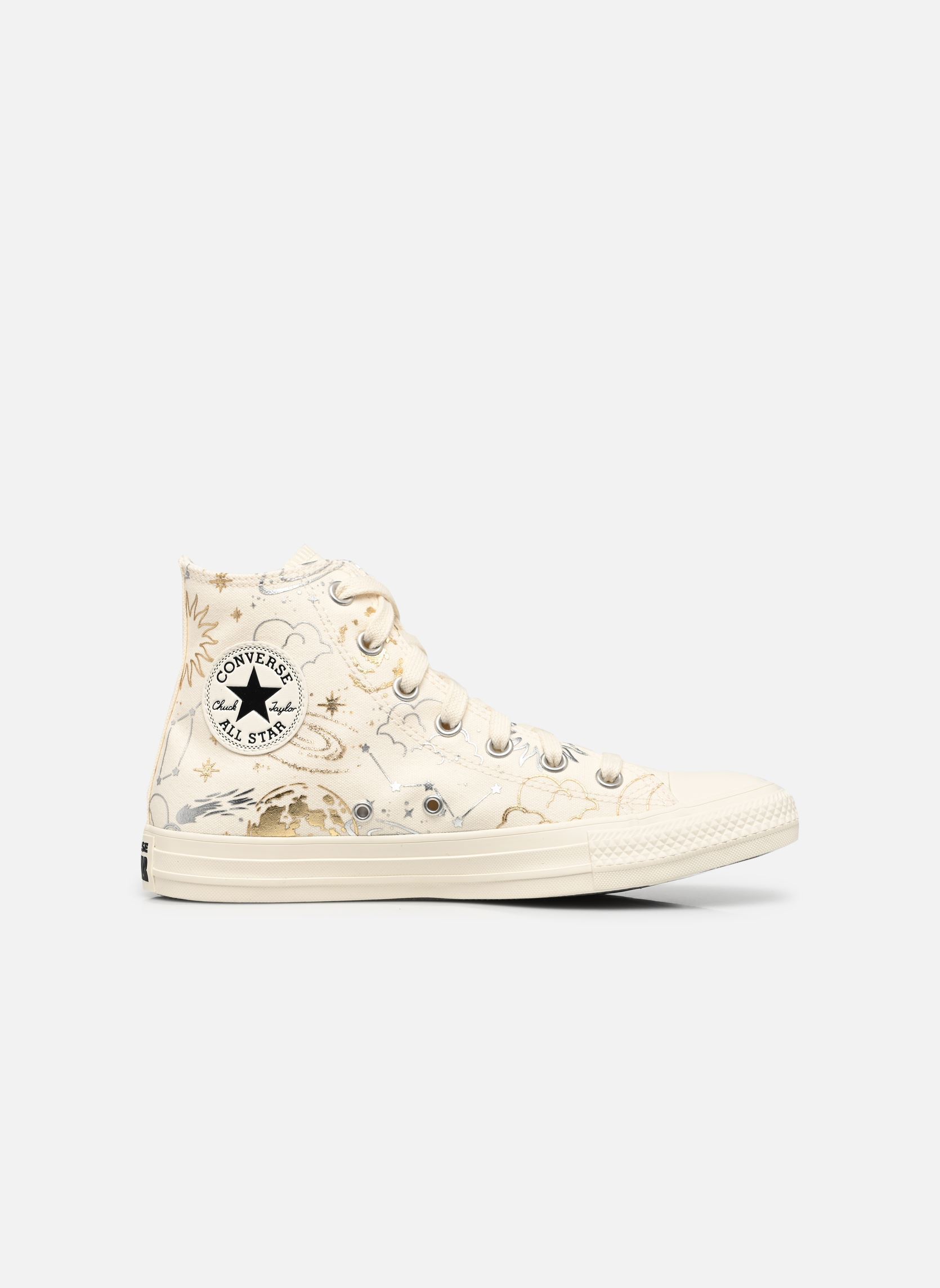 Print sneakers Chuck Taylor All Star Hi wit Converse Print sneakers Chuck Taylor All Star Hi wit EGRET/SILVER/GOLD