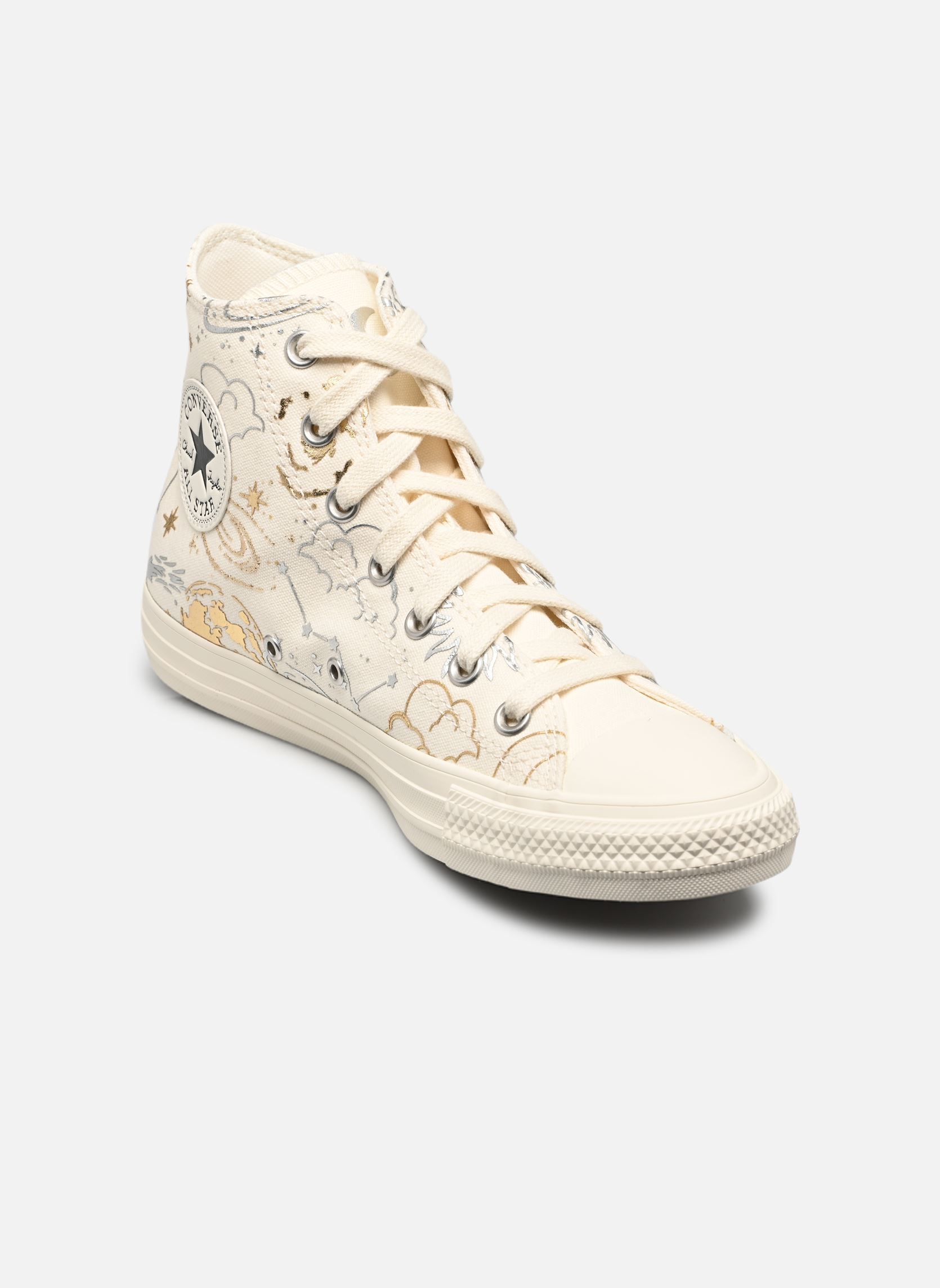 Print sneakers Chuck Taylor All Star Hi wit Converse Print sneakers Chuck Taylor All Star Hi wit EGRET/SILVER/GOLD