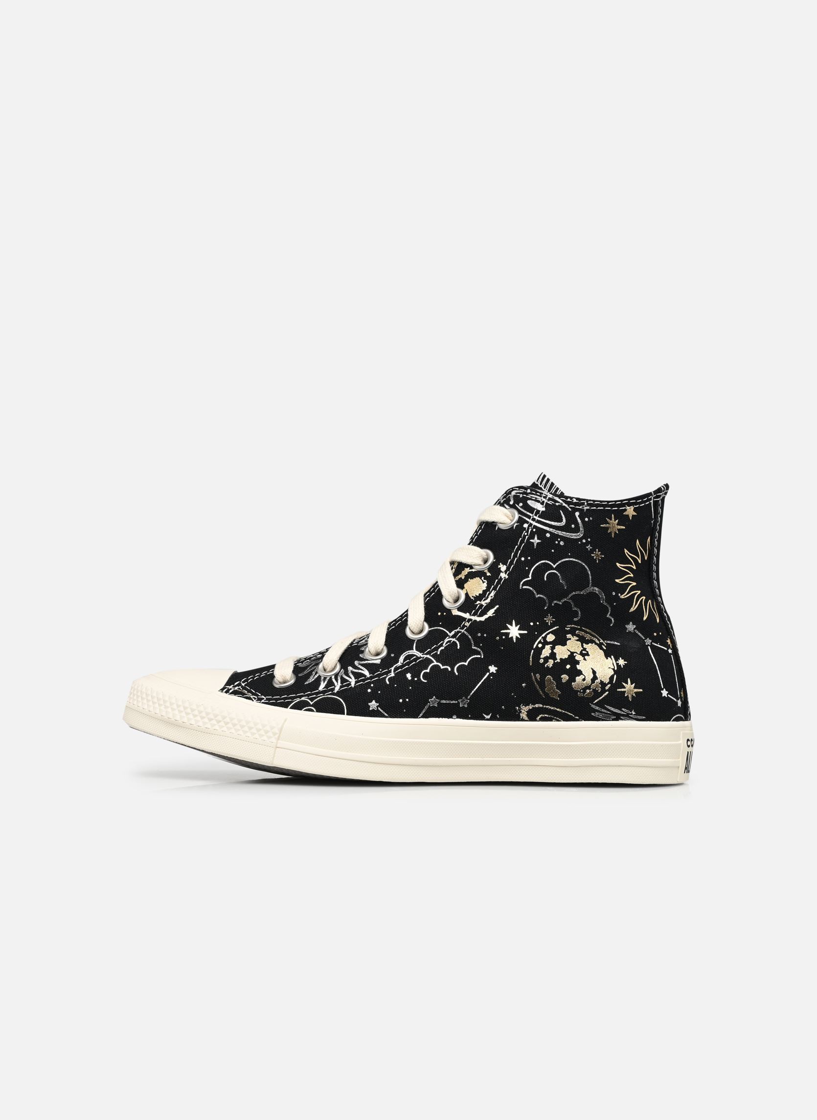 Print sneakers Chuck Taylor All Star Hi zwart Converse Print sneakers Chuck Taylor All Star Hi zwart BLACK/SILVER/GOLD