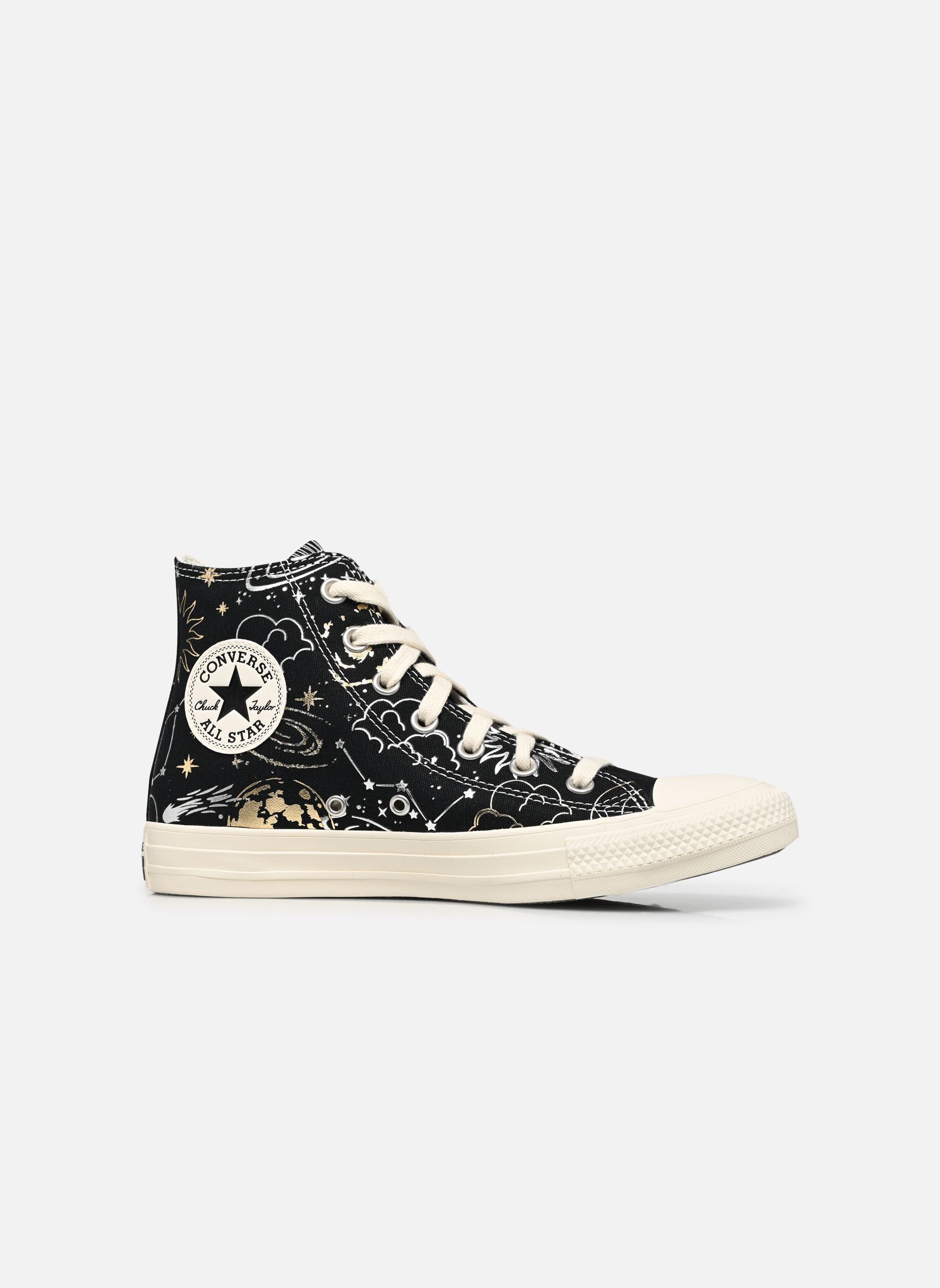 Print sneakers Chuck Taylor All Star Hi zwart Converse Print sneakers Chuck Taylor All Star Hi zwart BLACK/SILVER/GOLD