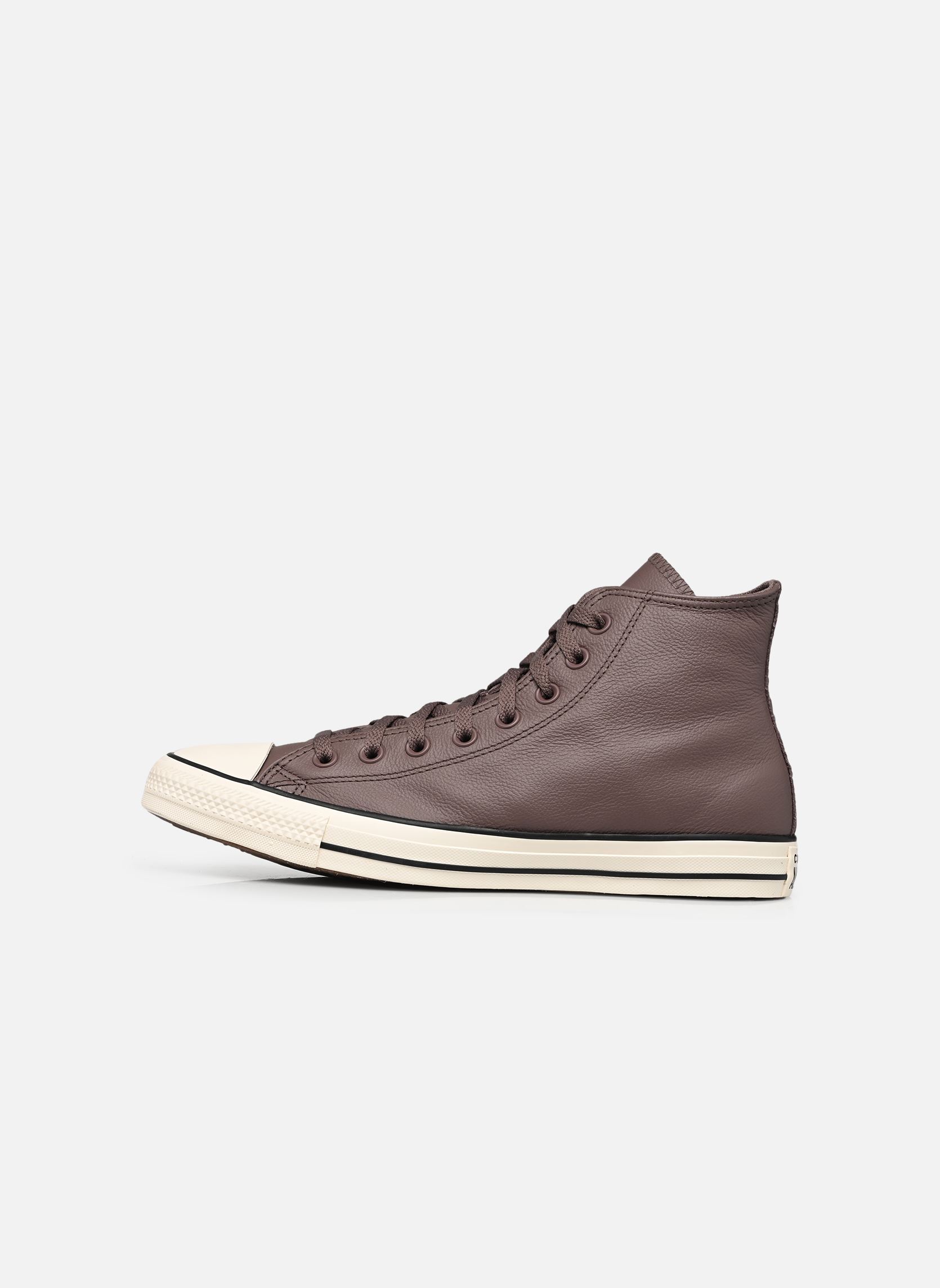 Baskets toile Chuck Taylor All Star Hi marron Converse Baskets toile Chuck Taylor All Star Hi marron POT HOLE PLUM/EGRET/BLACK