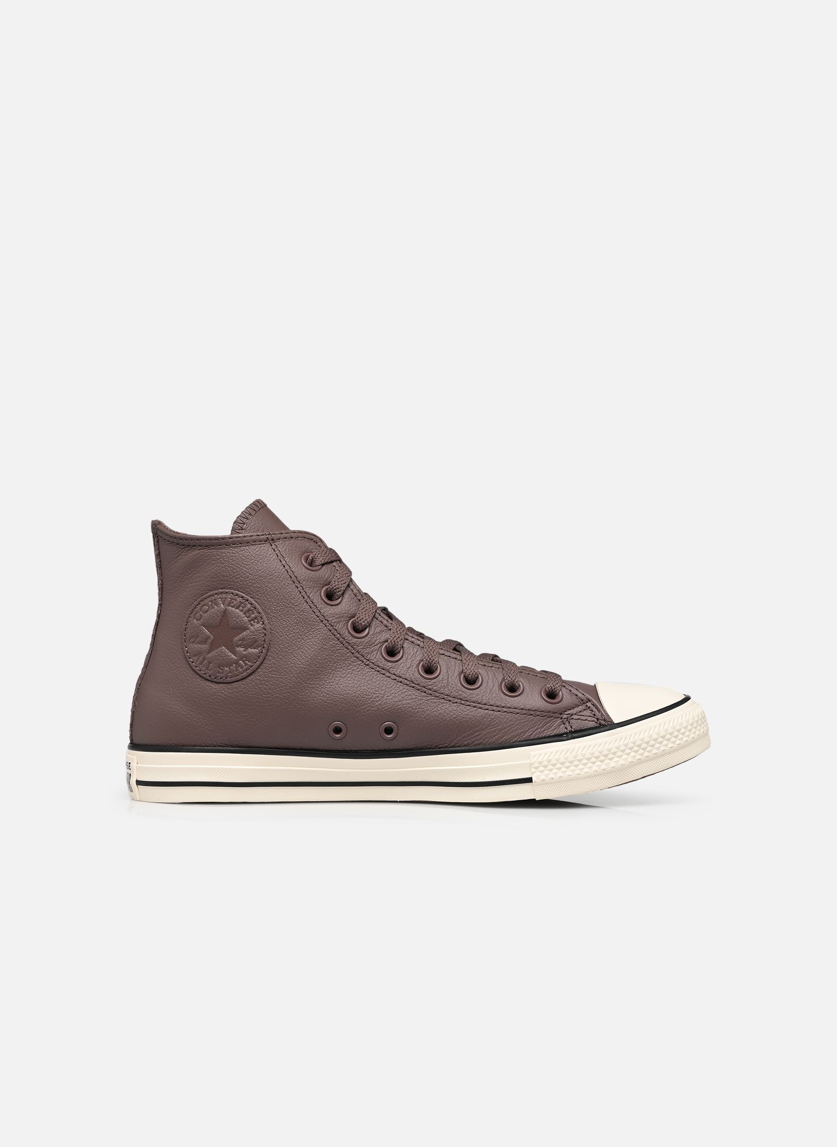 Baskets toile Chuck Taylor All Star Hi marron Converse Baskets toile Chuck Taylor All Star Hi marron POT HOLE PLUM/EGRET/BLACK