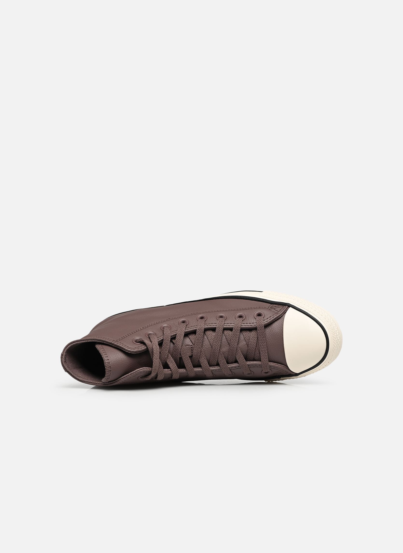 Baskets toile Chuck Taylor All Star Hi marron Converse Baskets toile Chuck Taylor All Star Hi marron POT HOLE PLUM/EGRET/BLACK