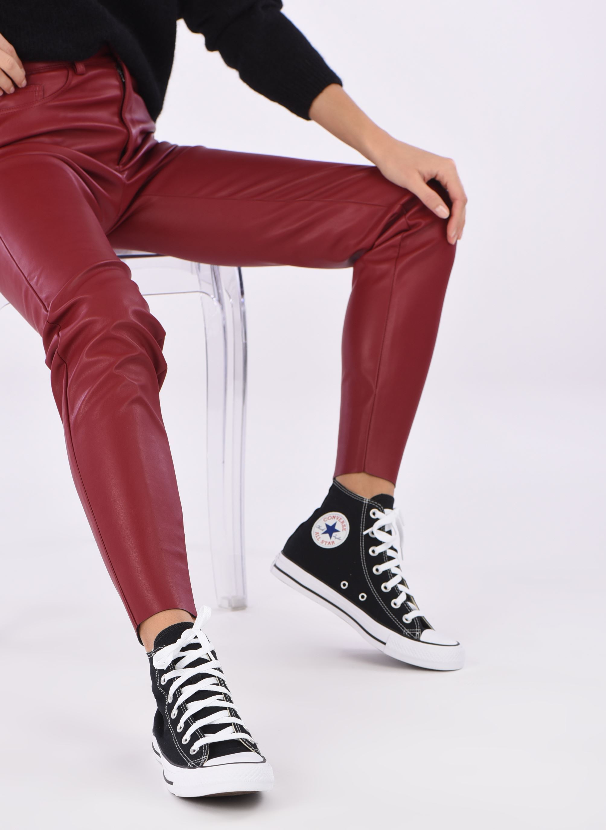 Leinen-Sneaker Chuck Taylor All Star Hi schwarz Converse Leinen-Sneaker Chuck Taylor All Star Hi schwarz NOIR