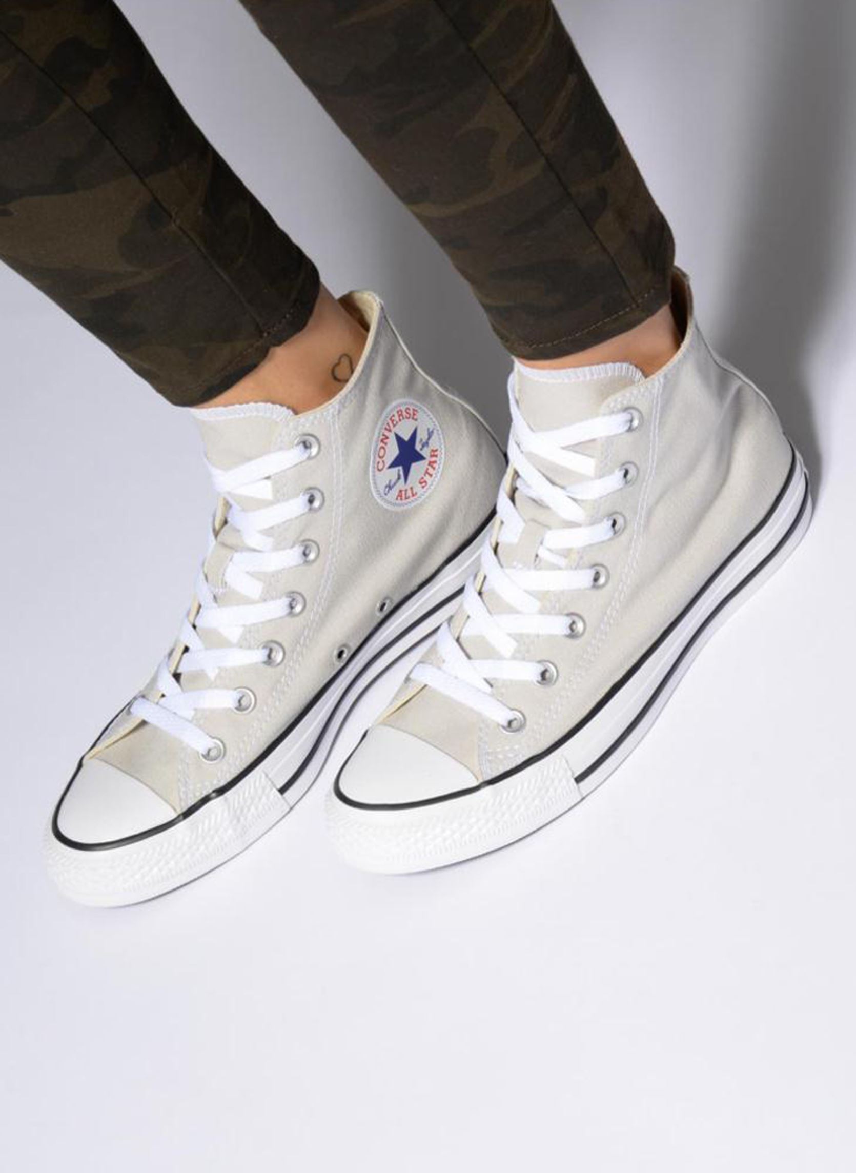 Leinen-Sneaker Chuck Taylor All Star Hi damen rosa Converse Leinen-Sneaker Chuck Taylor All Star Hi damen rosa ROSE
