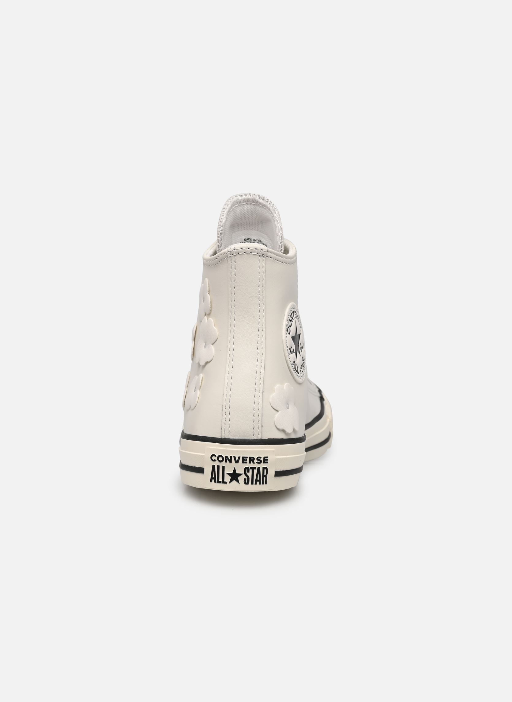 Leinen-Sneaker Chuck Taylor All Star Hi damen weiß Converse Leinen-Sneaker Chuck Taylor All Star Hi damen weiß VINTAGE WHITE/EGRET/BLACK