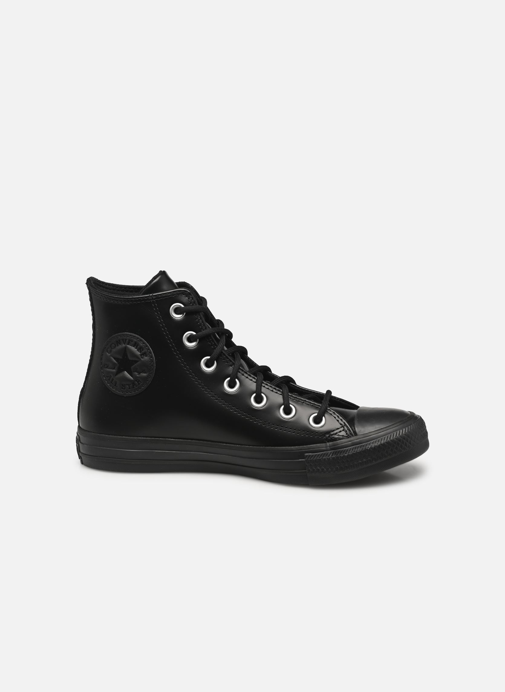 Leinen-Sneaker Chuck Taylor All Star Hi damen schwarz Converse Leinen-Sneaker Chuck Taylor All Star Hi damen schwarz BLACK/TOTAL ECLIPSE/BLACK