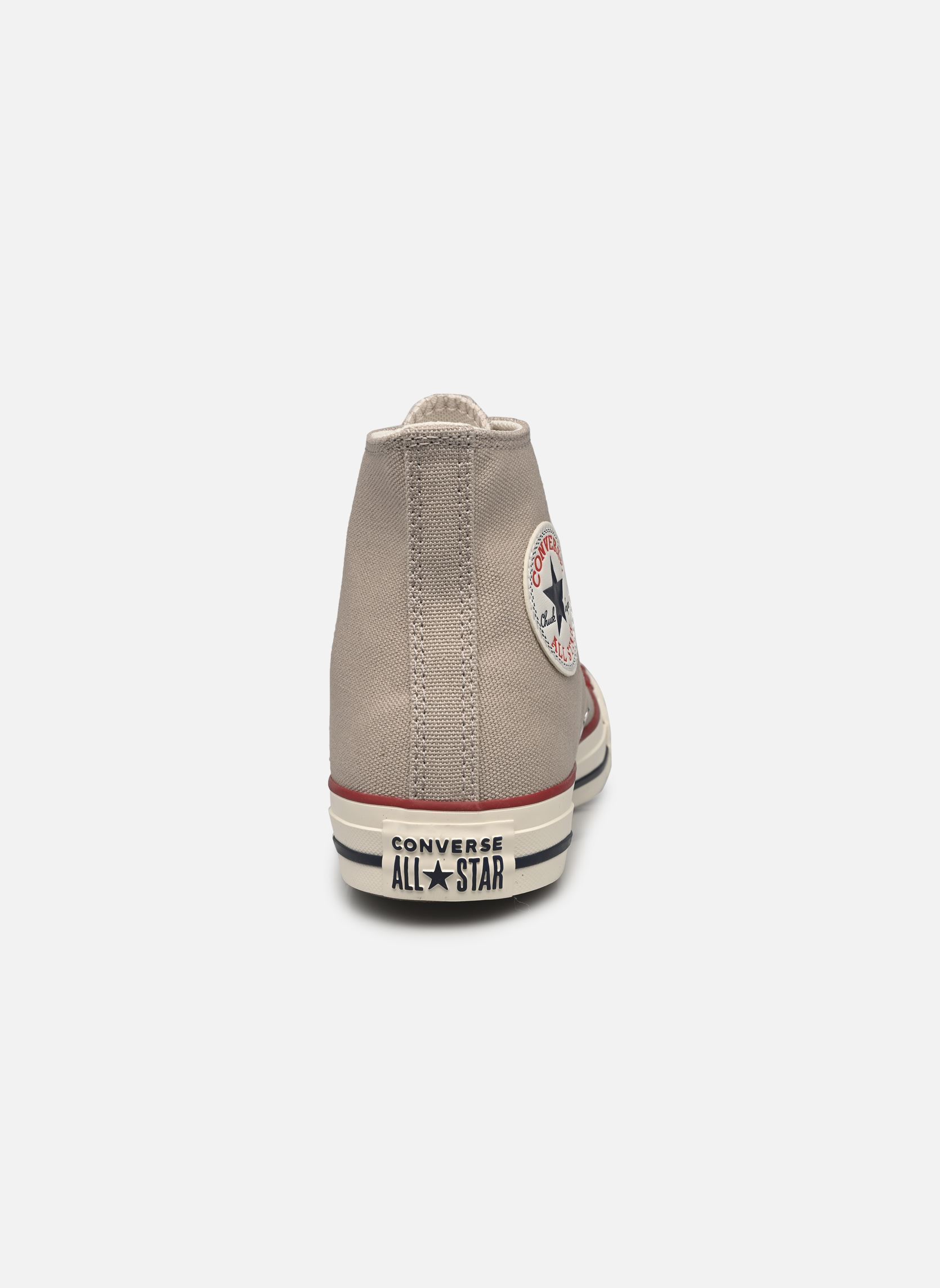 Leinen-Sneaker Chuck Taylor All Star Hi damen beige Converse Leinen-Sneaker Chuck Taylor All Star Hi damen beige PAPYRUS/EGRET/MIDNIGHT NAVY