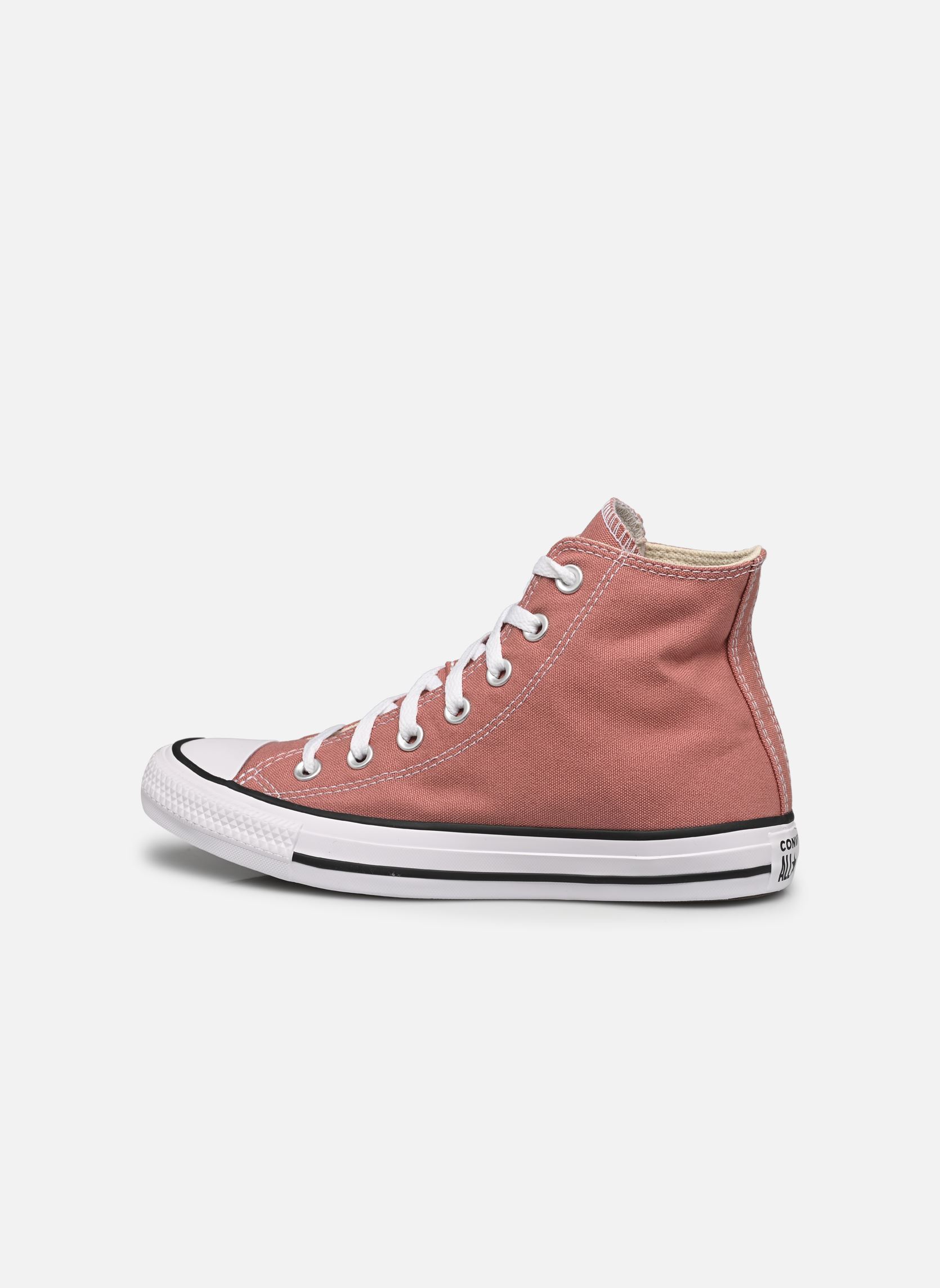 Leinen-Sneaker Chuck Taylor All Star Hi damen rosa Converse Leinen-Sneaker Chuck Taylor All Star Hi damen rosa LIGHT SADDLE